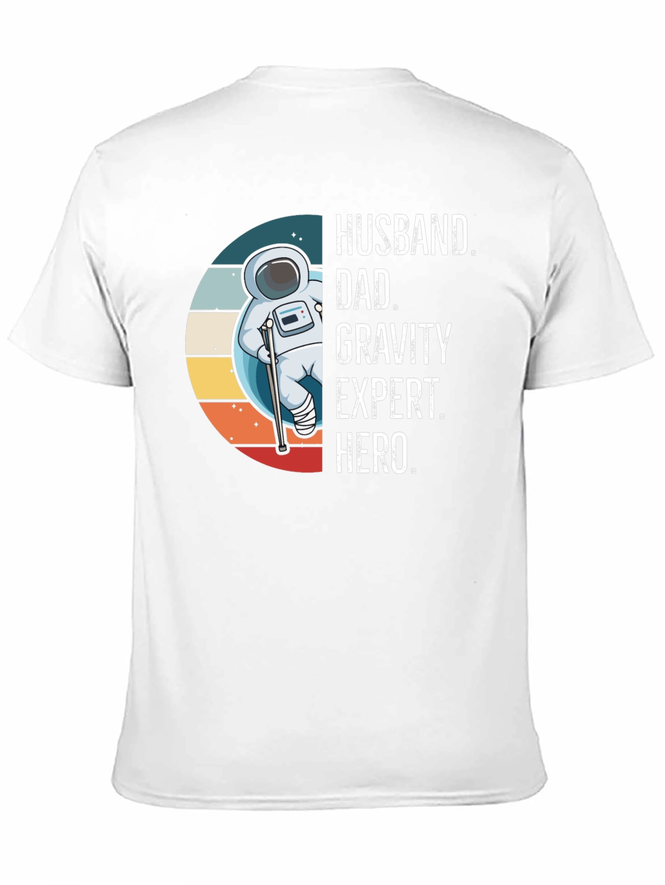 Husband Dad Gravity Expert Hero Graphic Tee