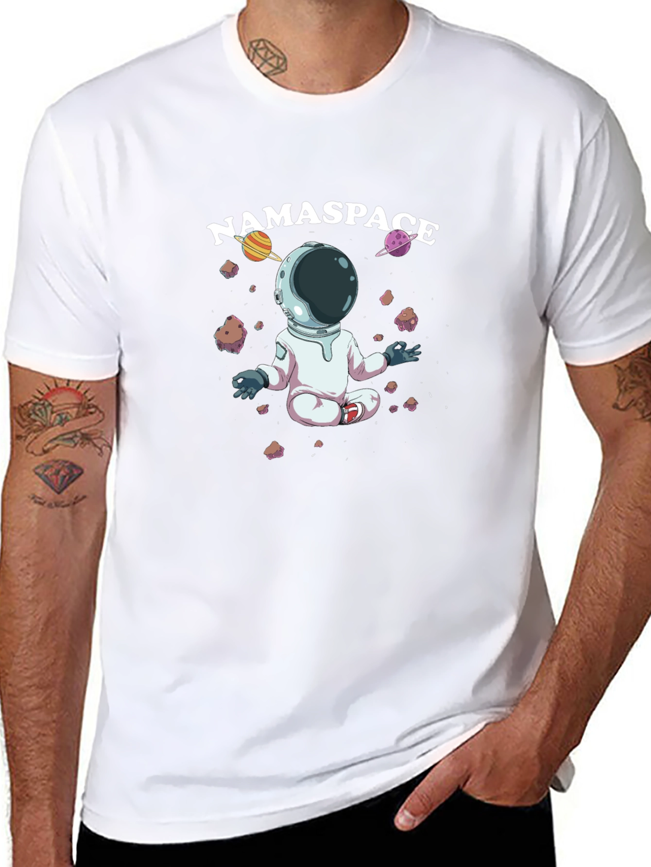 Namasté Space Black T-Shirt