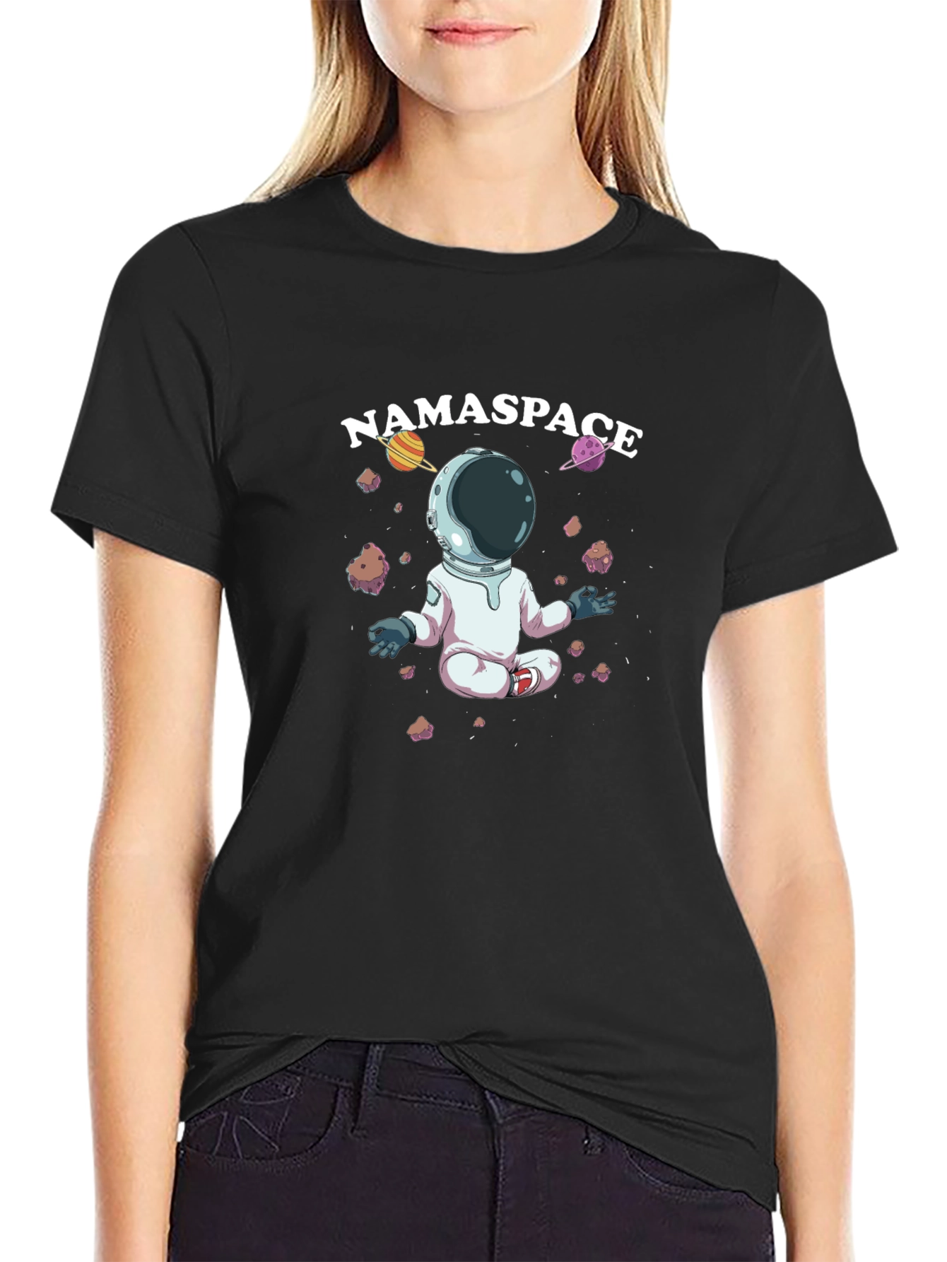 Namasté Space Black T-Shirt
