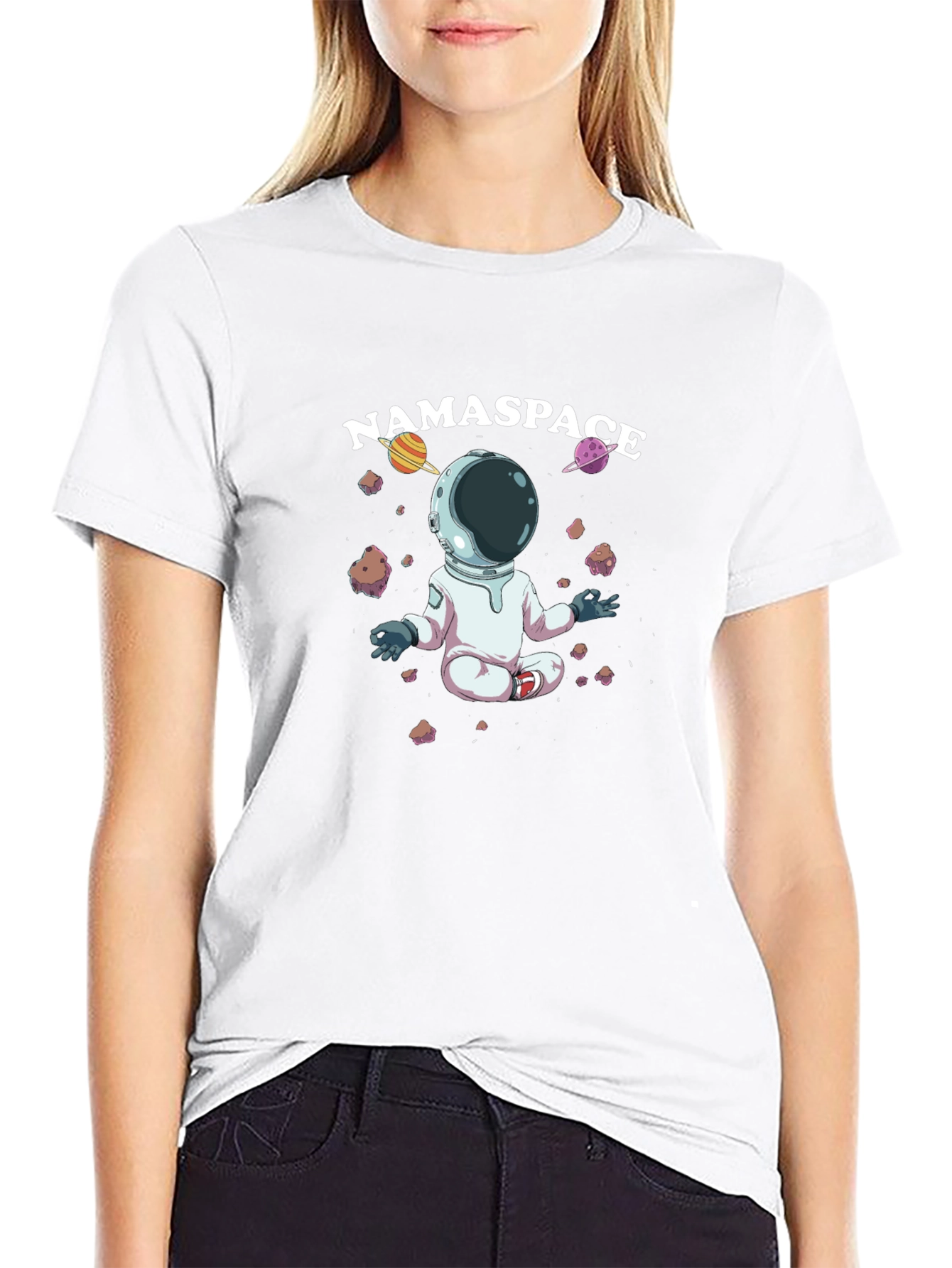 Namasté Space Black T-Shirt