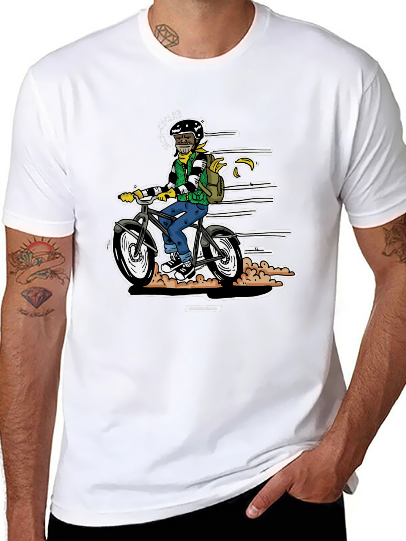 Sick Cycler Black Graphic Tee