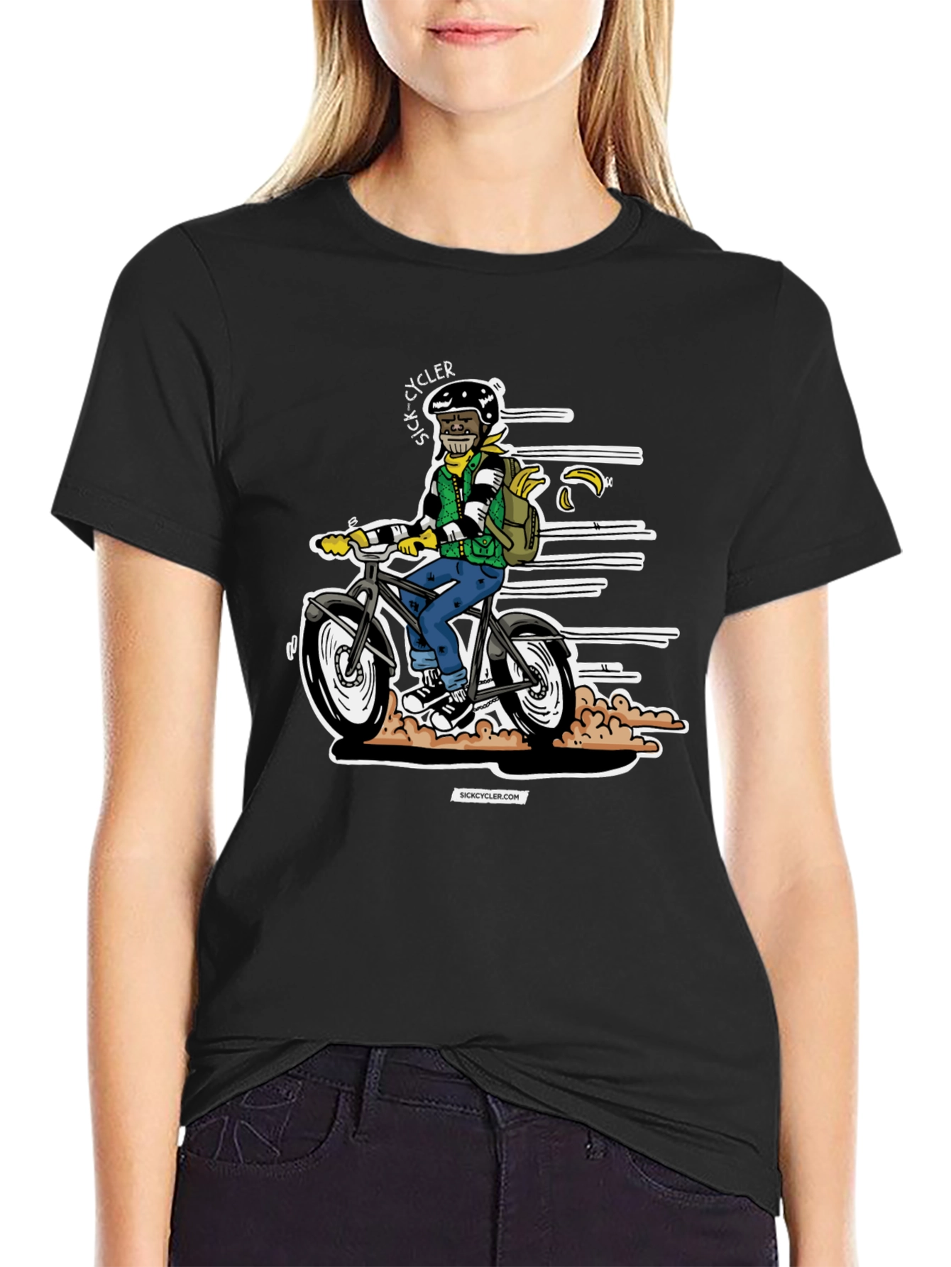 Sick Cycler Black Graphic Tee