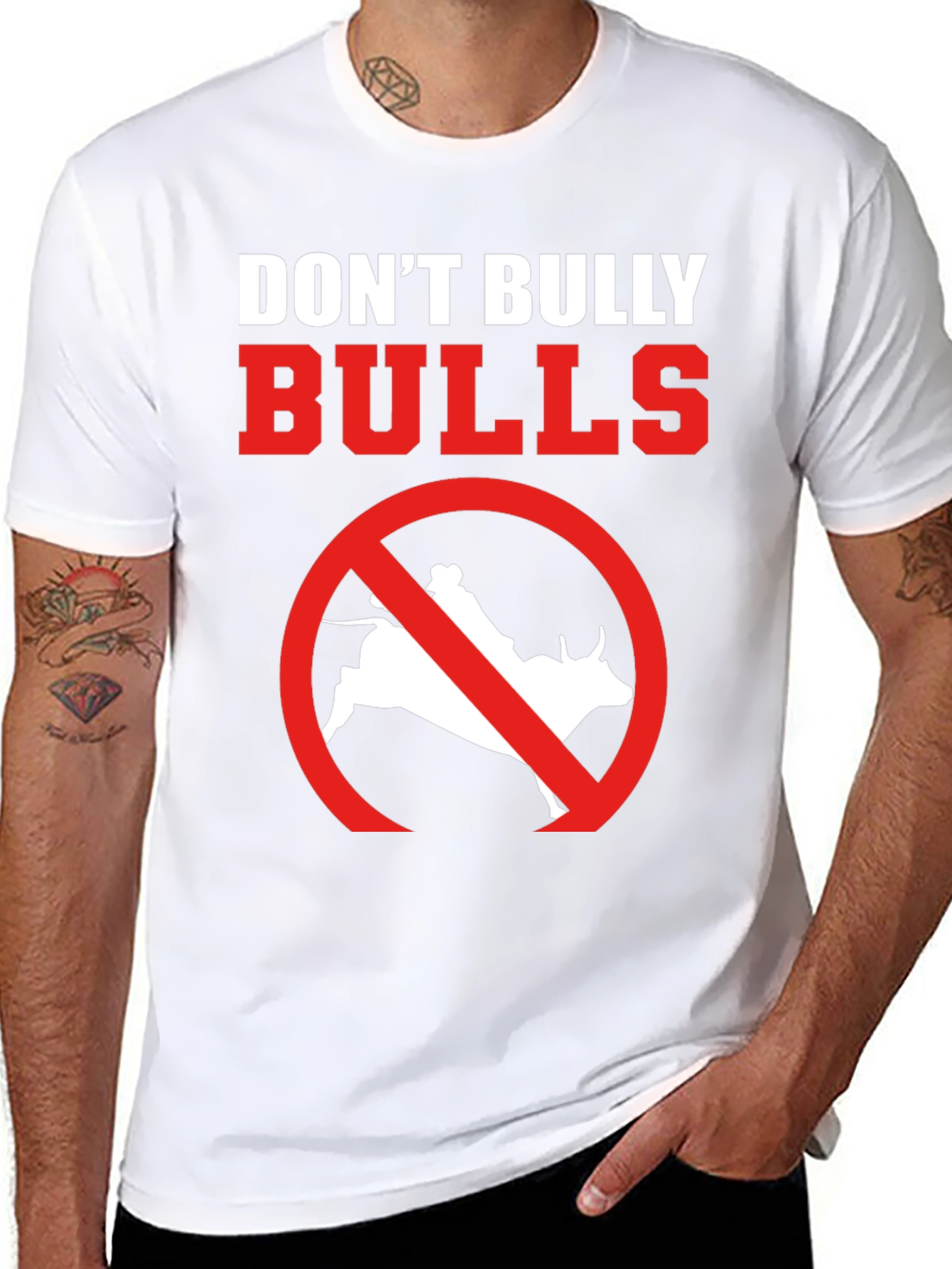Dont Bully Bulls Graphic T-Shirt Rodeo Protest