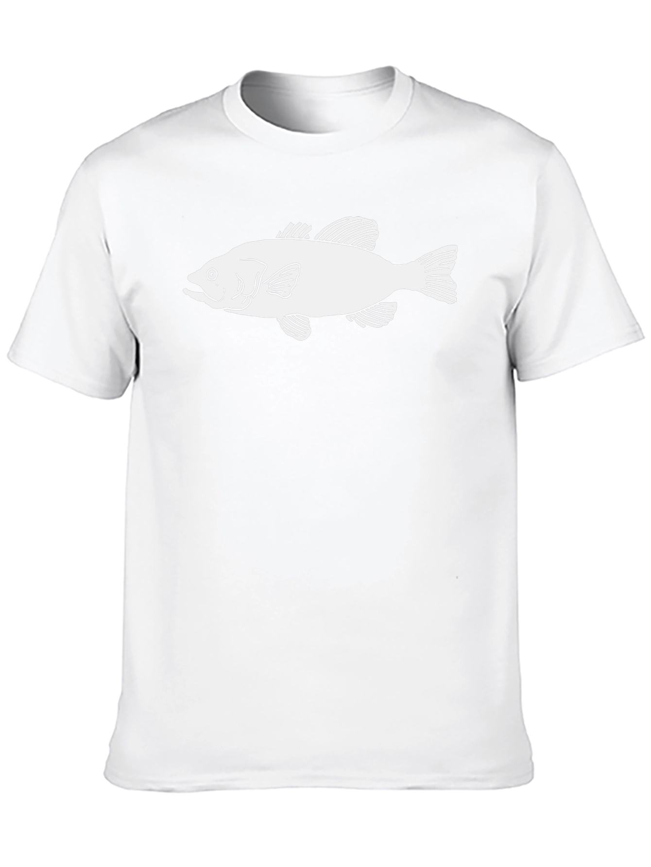 Bass Fish Graphic T-Shirt - Stylish Mens Tee
