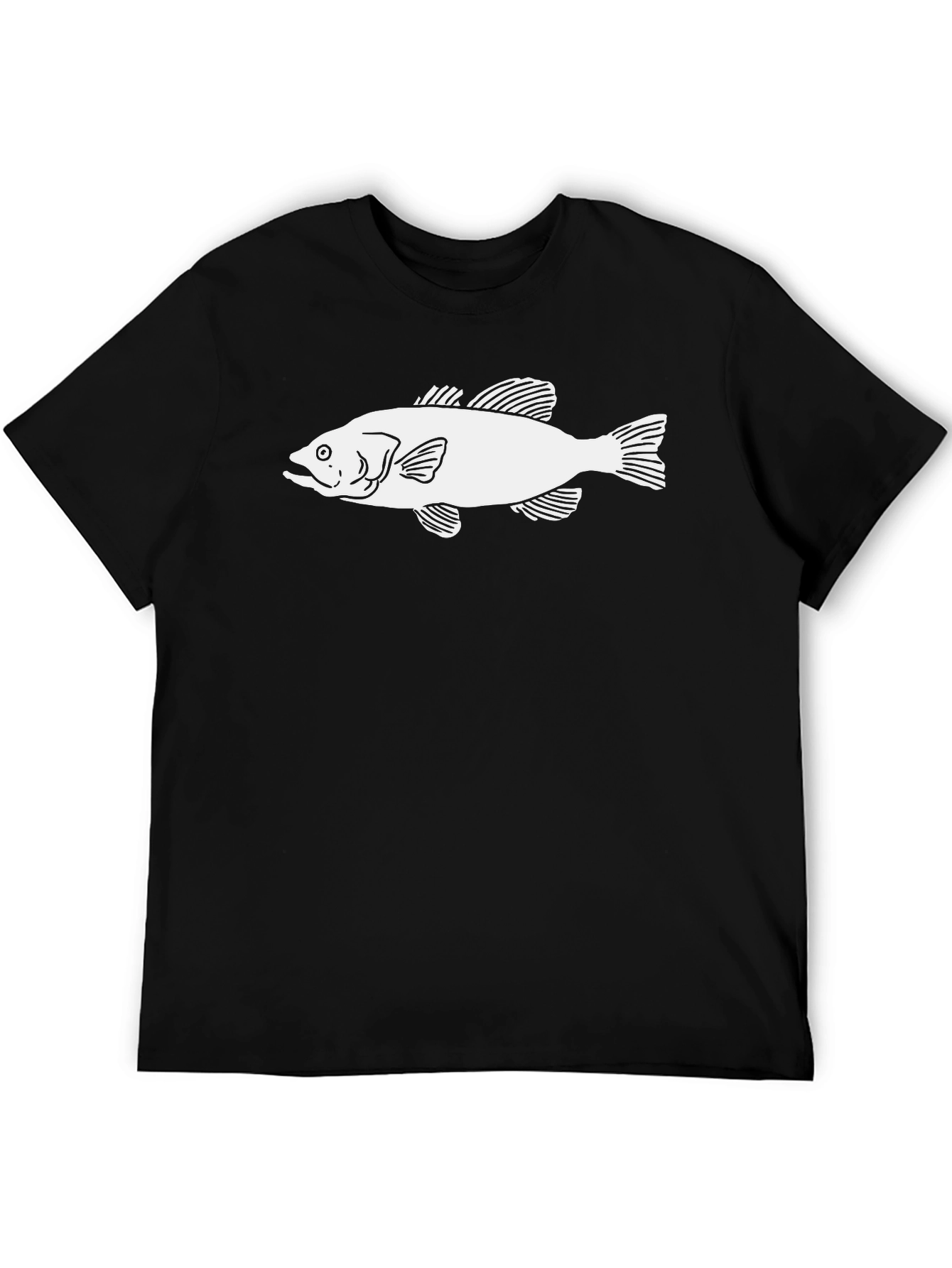 Bass Fish Graphic T-Shirt - Stylish Mens Tee
