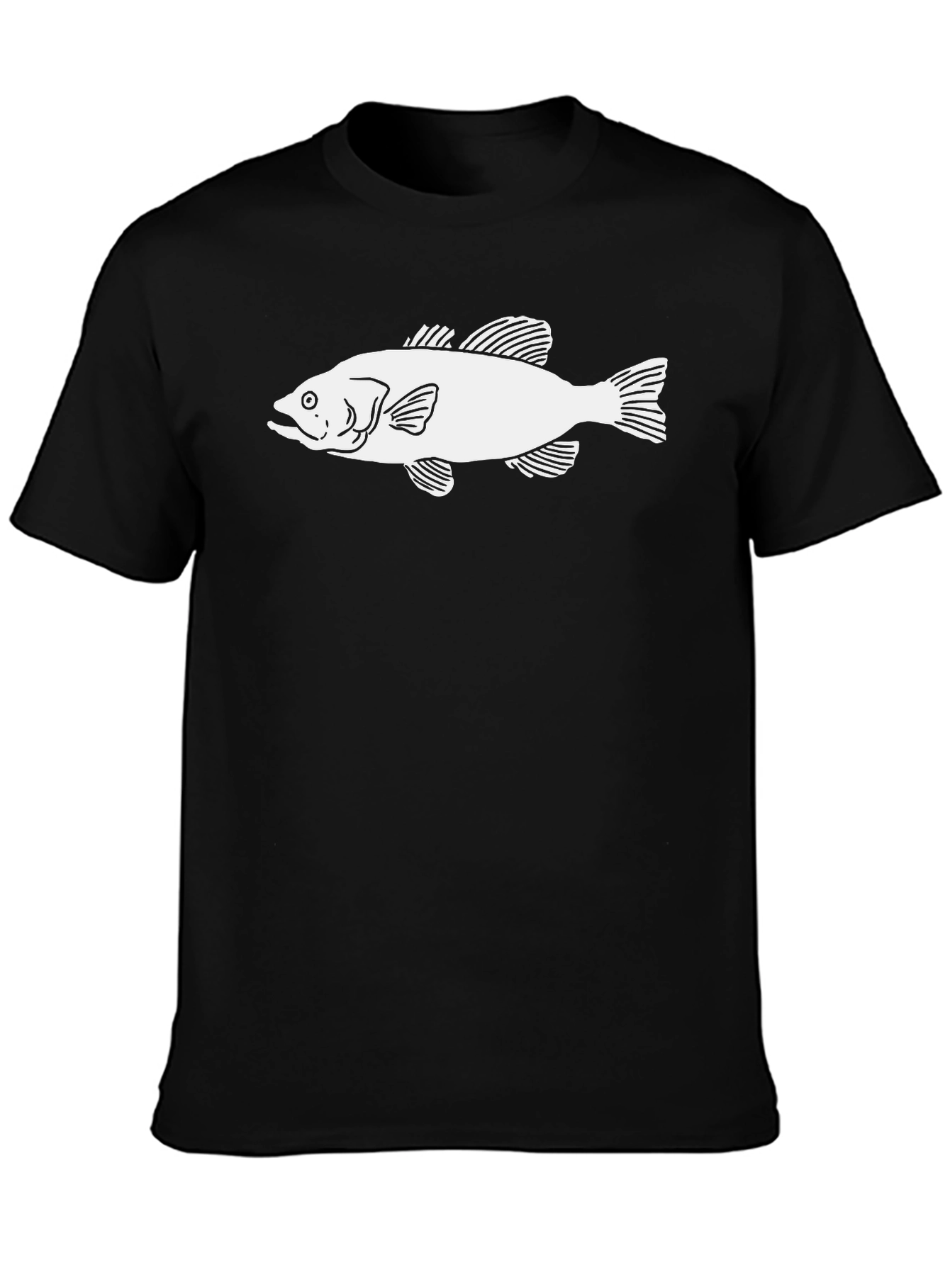 Bass Fish Graphic T-Shirt - Stylish Mens Tee