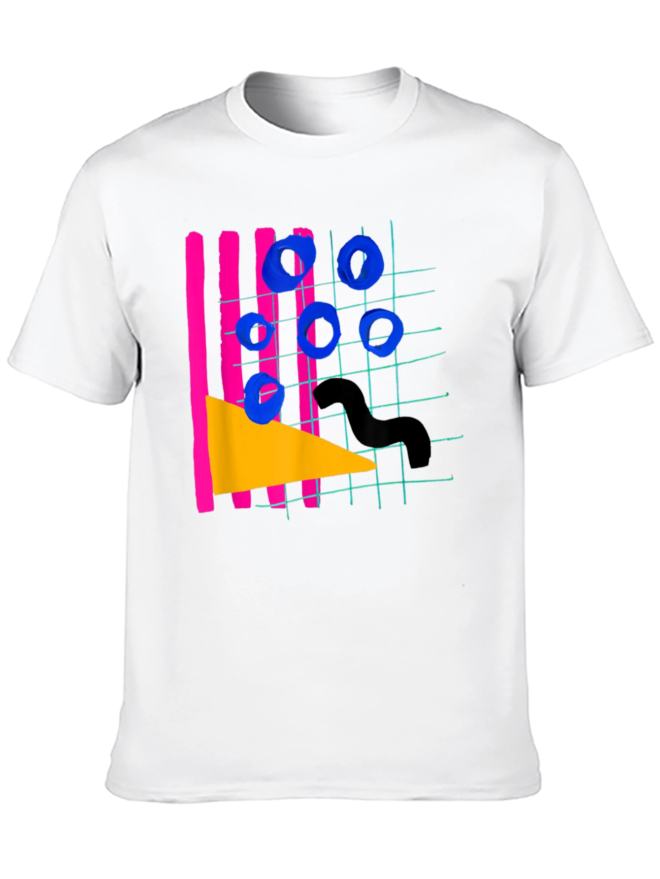 Retro 80s Geometric Graphic Tee