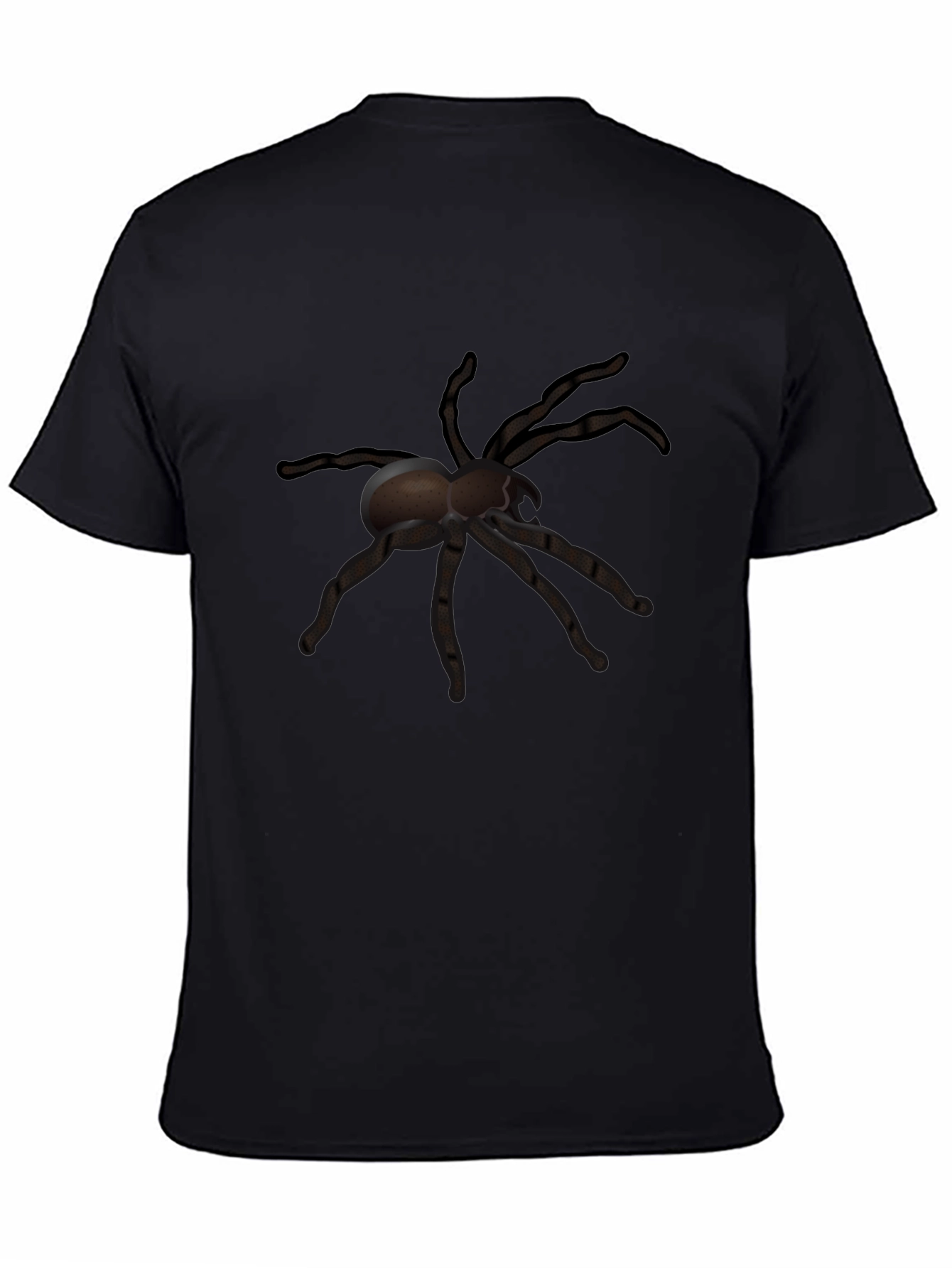 Creepy Crawly Spider Graphic Tee - Black