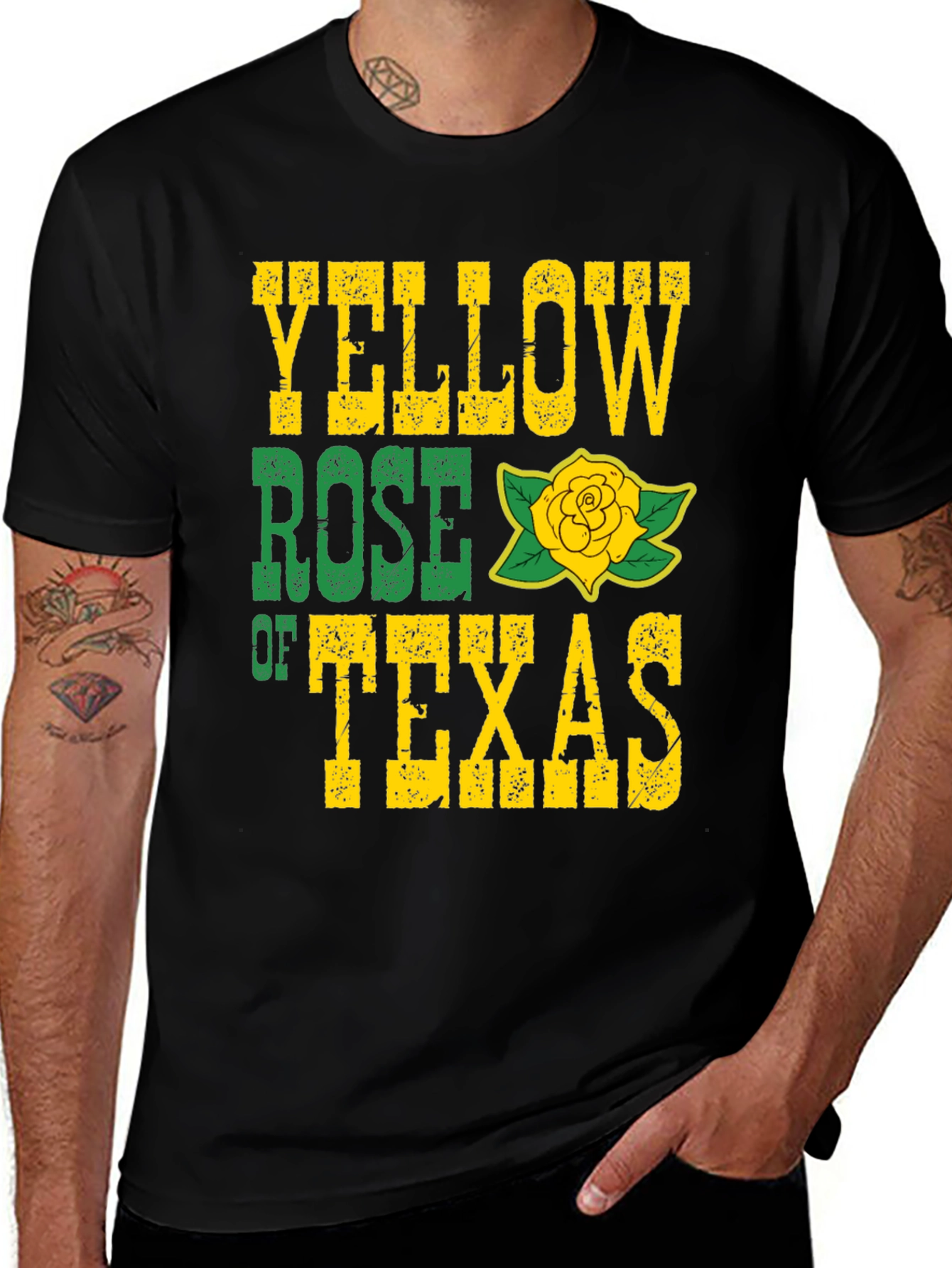 Yellow Rose of Texas Graphic T-Shirt