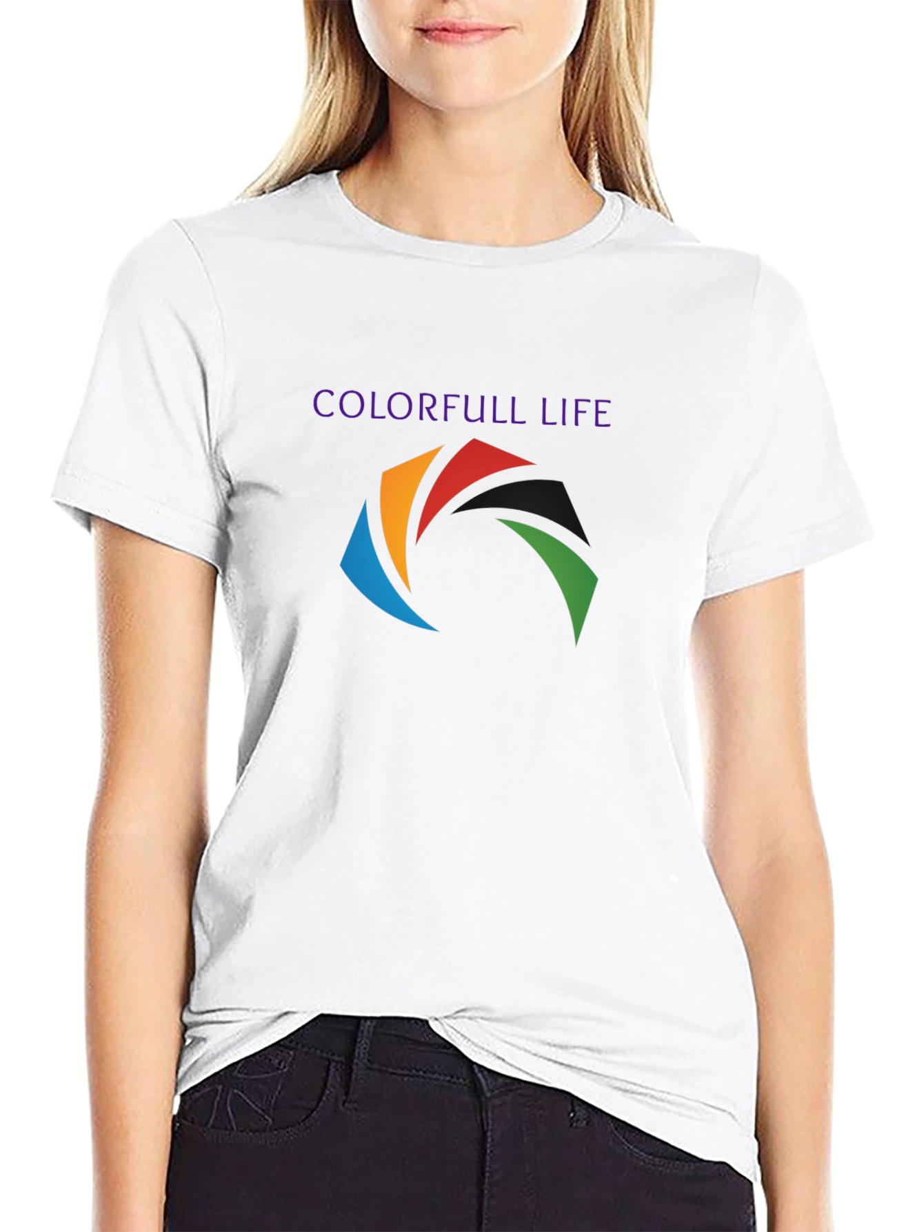 Colorful Life Graphic T-Shirt