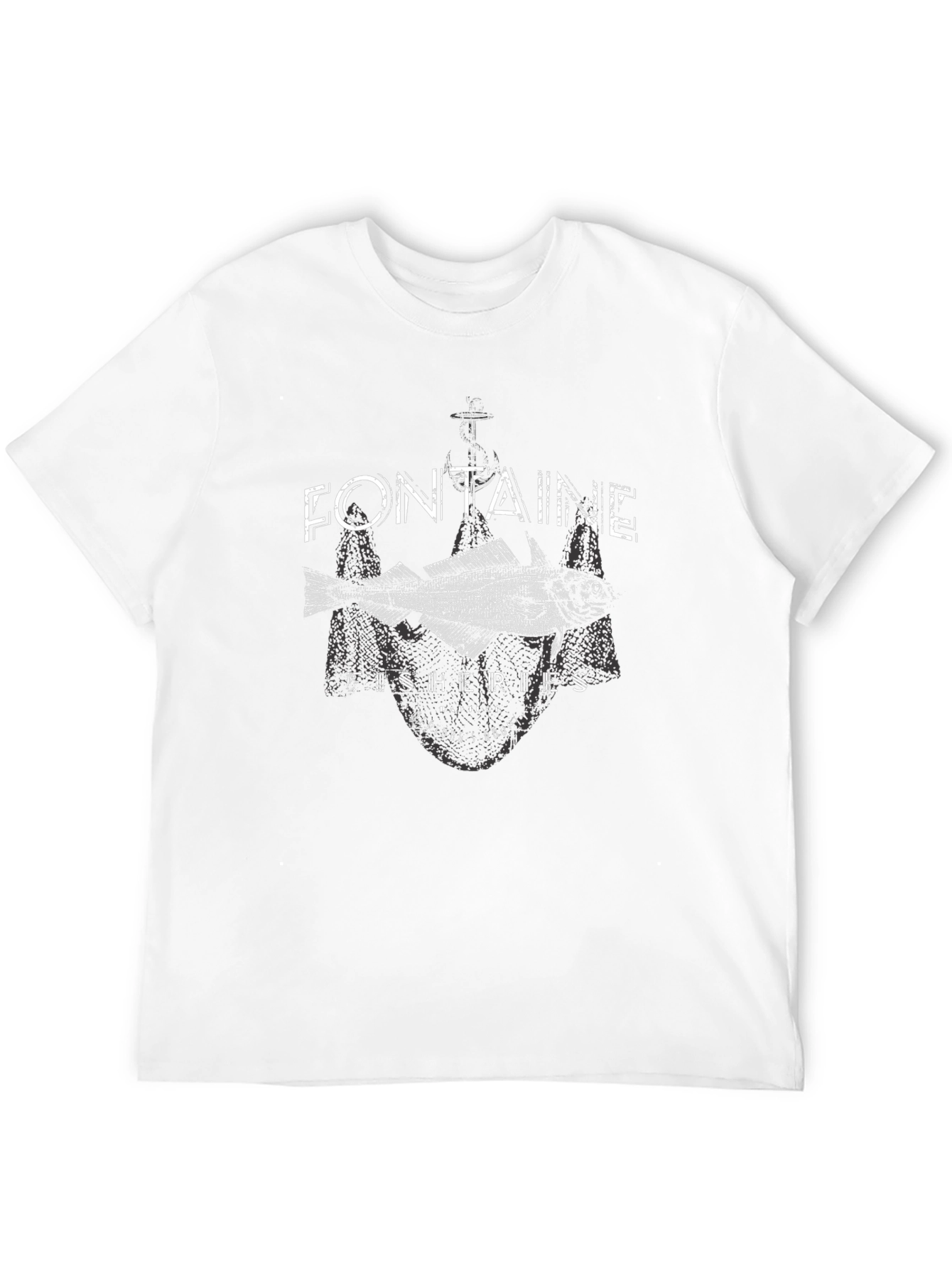 Fontaine Fisheries Graphic T-Shirt - Black Cotton Tee