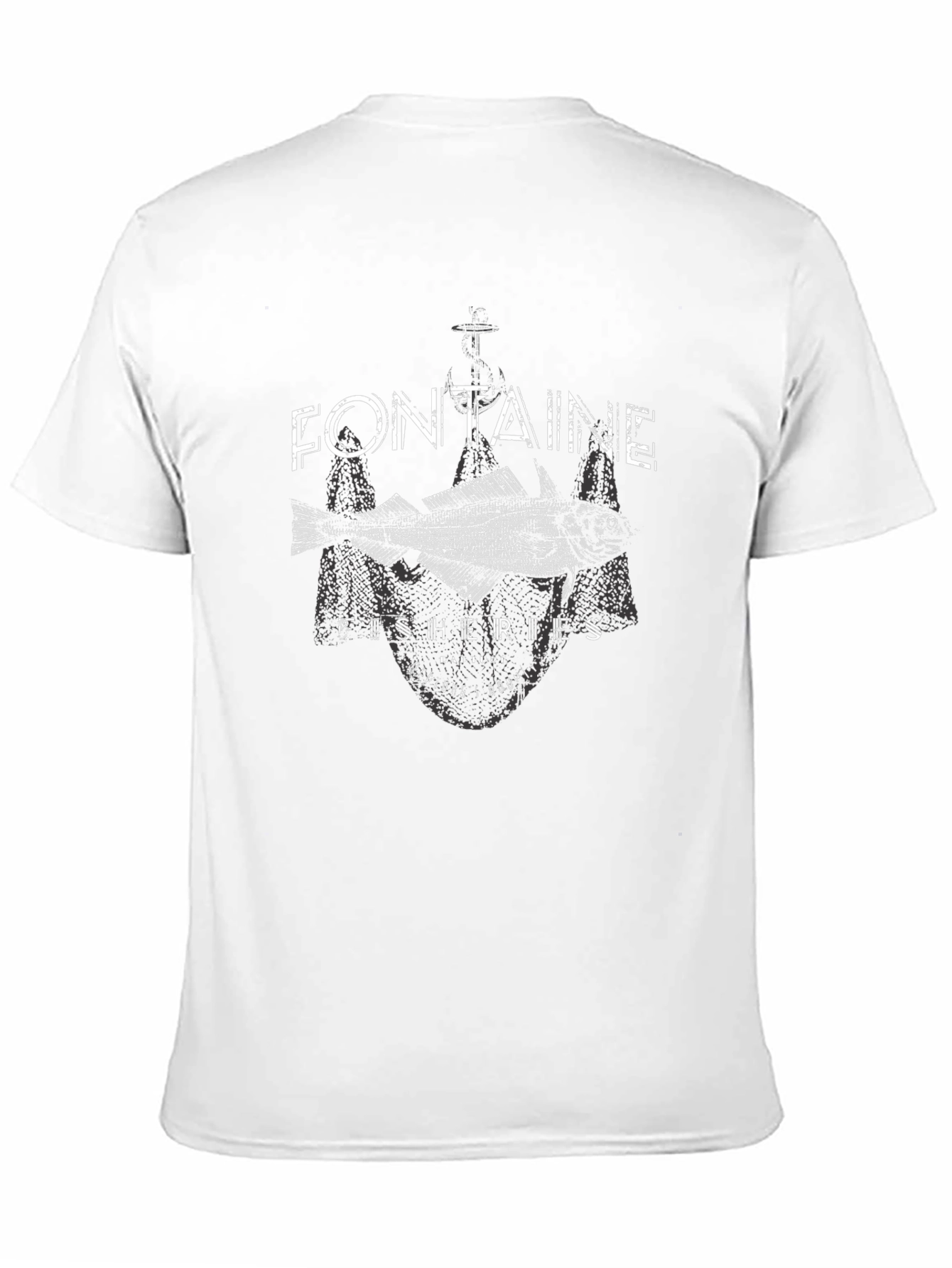 Fontaine Fisheries Graphic T-Shirt - Black Cotton Tee