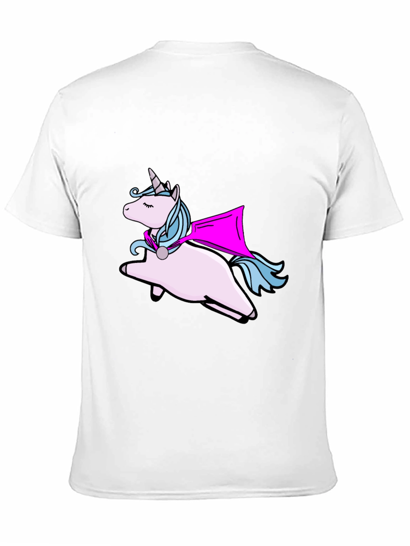 Unicorn Superhero Black T-Shirt