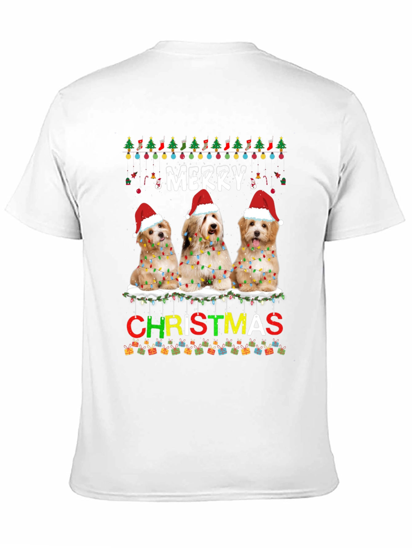 Merry Christmas Dogs Unisex T-Shirt