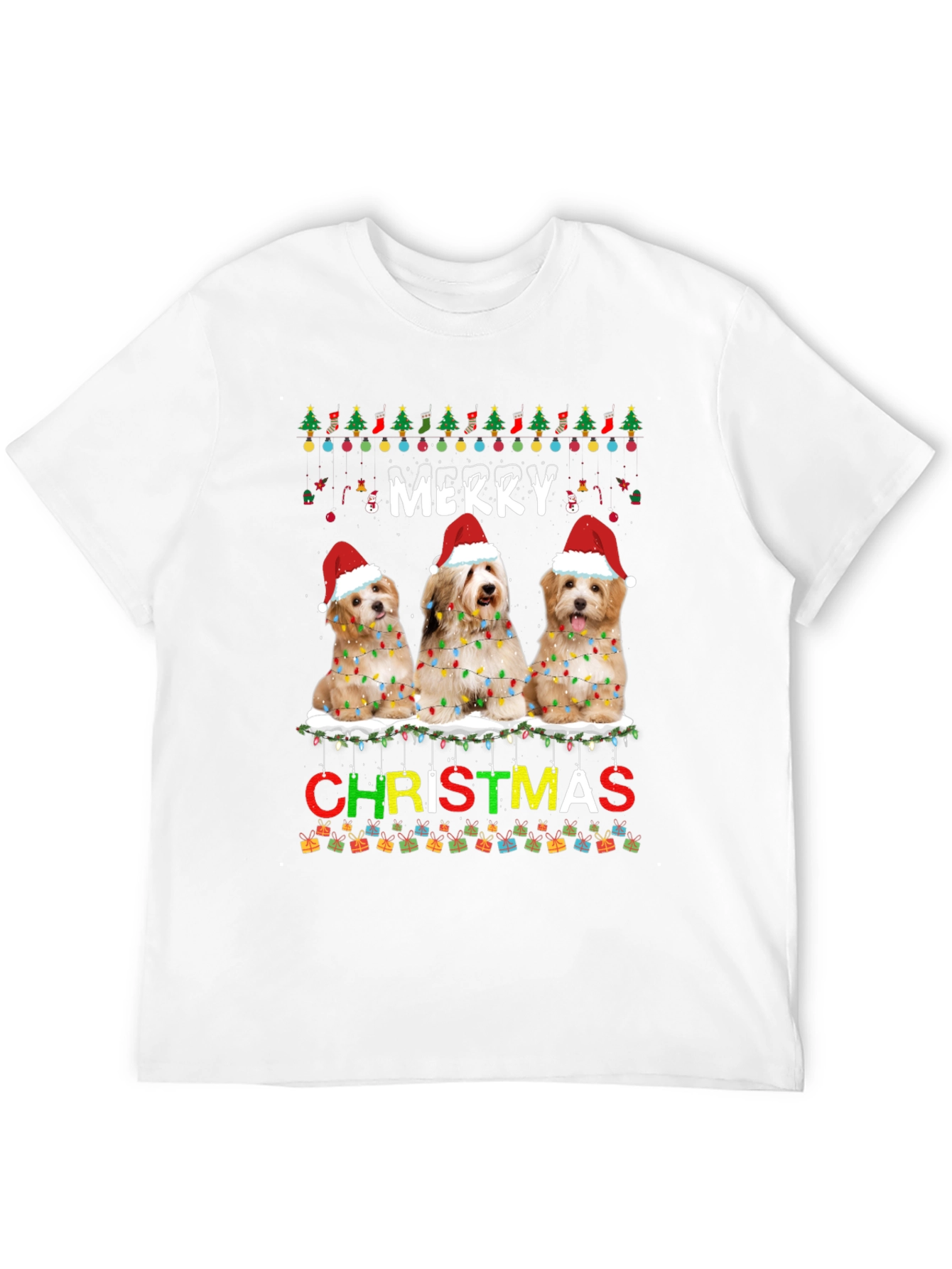 Merry Christmas Dogs Unisex T-Shirt