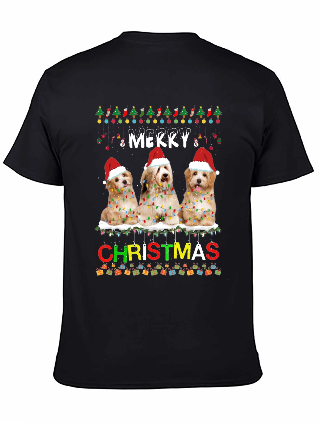 Merry Christmas Dogs Unisex T-Shirt