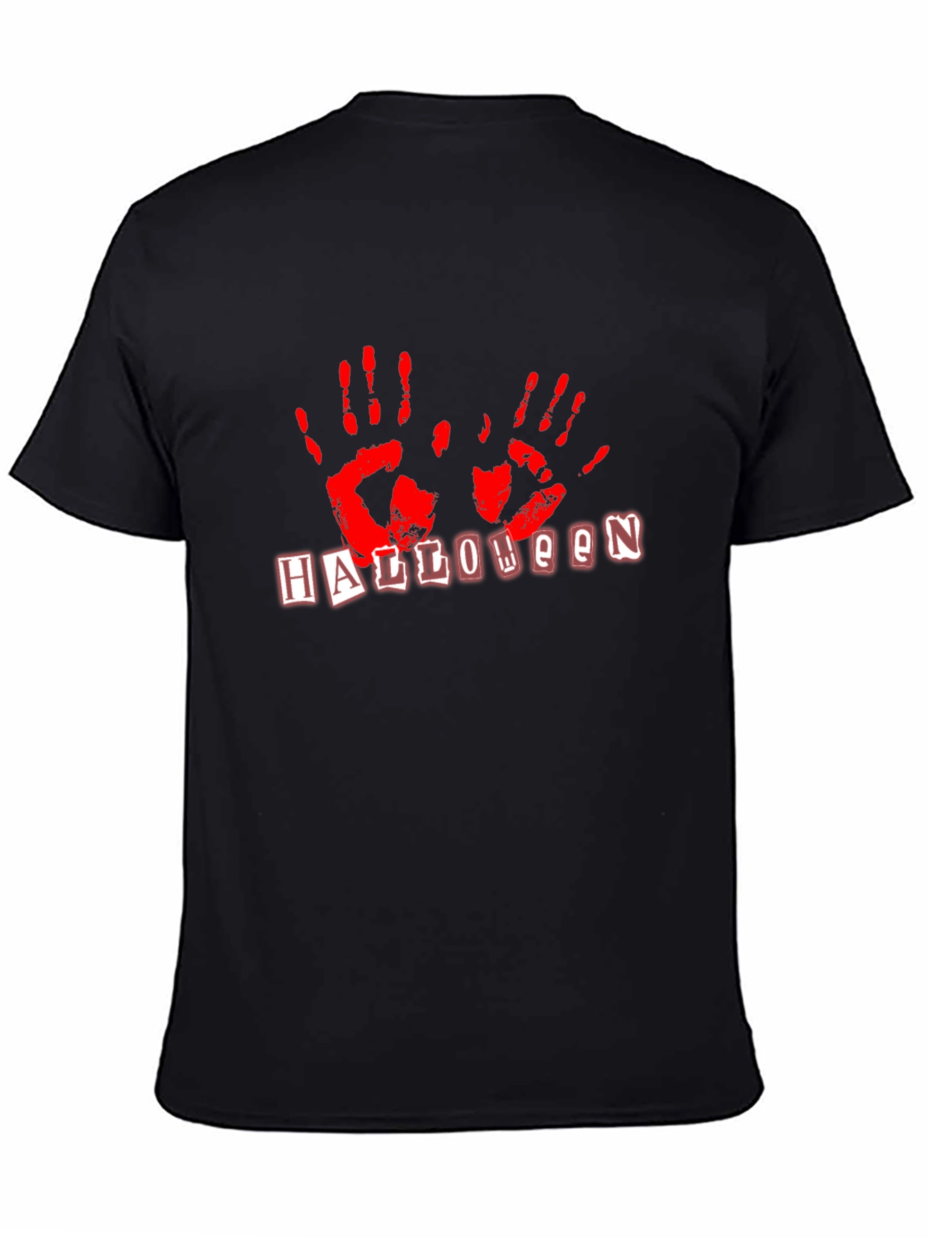 Halloween Handprint T-Shirt - Spooky Season Apparel