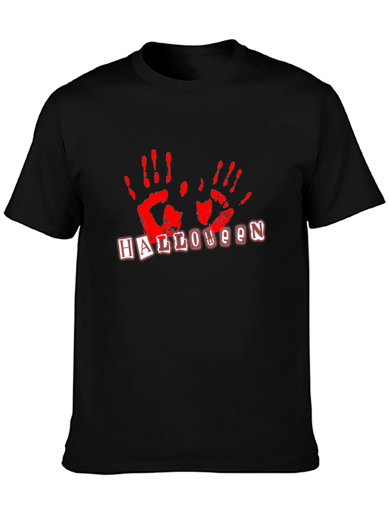Halloween Handprint T-Shirt - Spooky Season Apparel