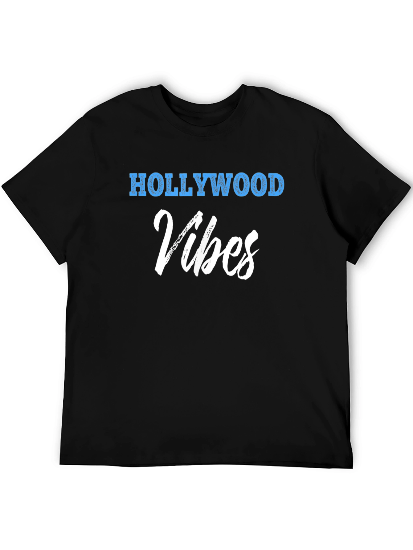 Hollywood Vibes Black Graphic Tee