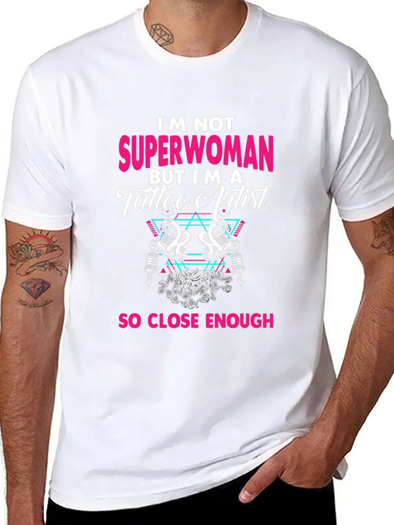 Tattoo Artist Superwoman Graphic Tee
