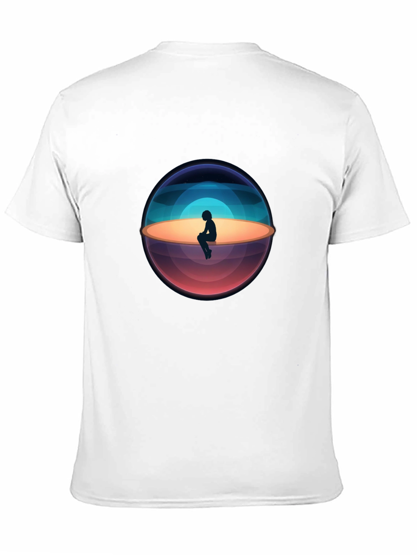 Solitude Graphic Tee - Black Cotton Blend
