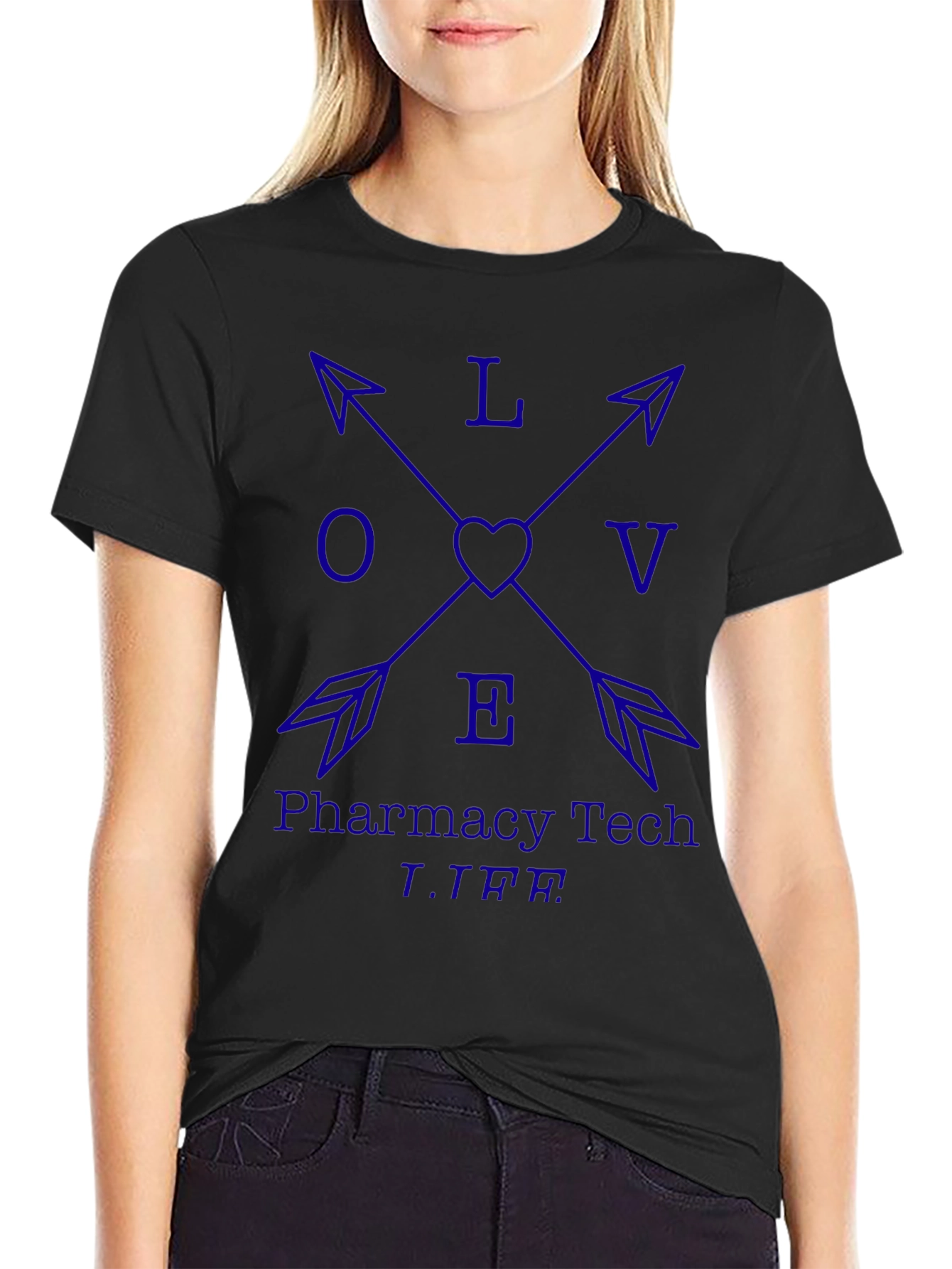 Pharmacy Tech Love Arrow T-Shirt