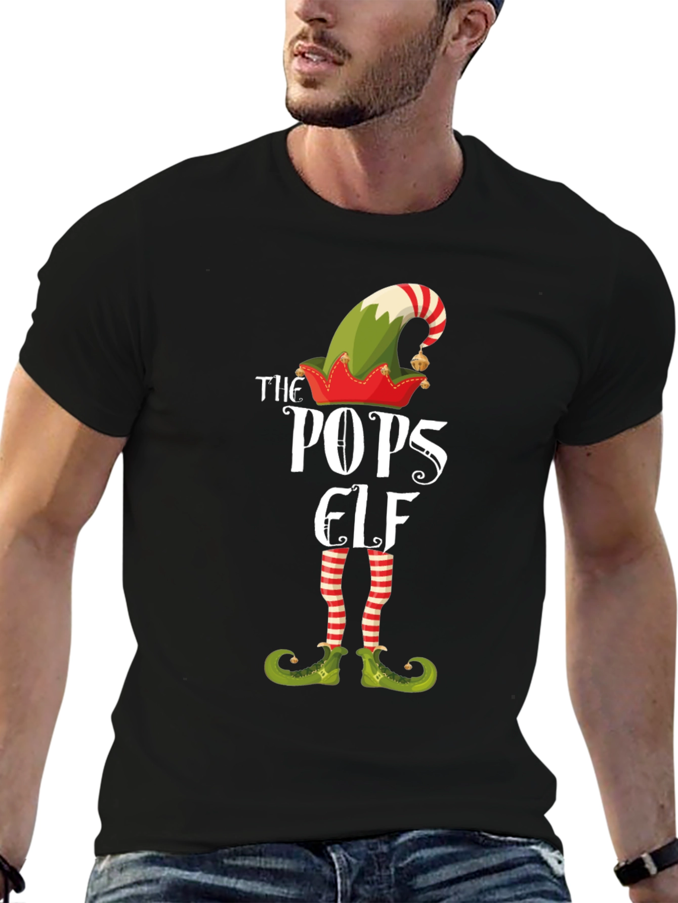 The Pops Elf Christmas Graphic Tee
