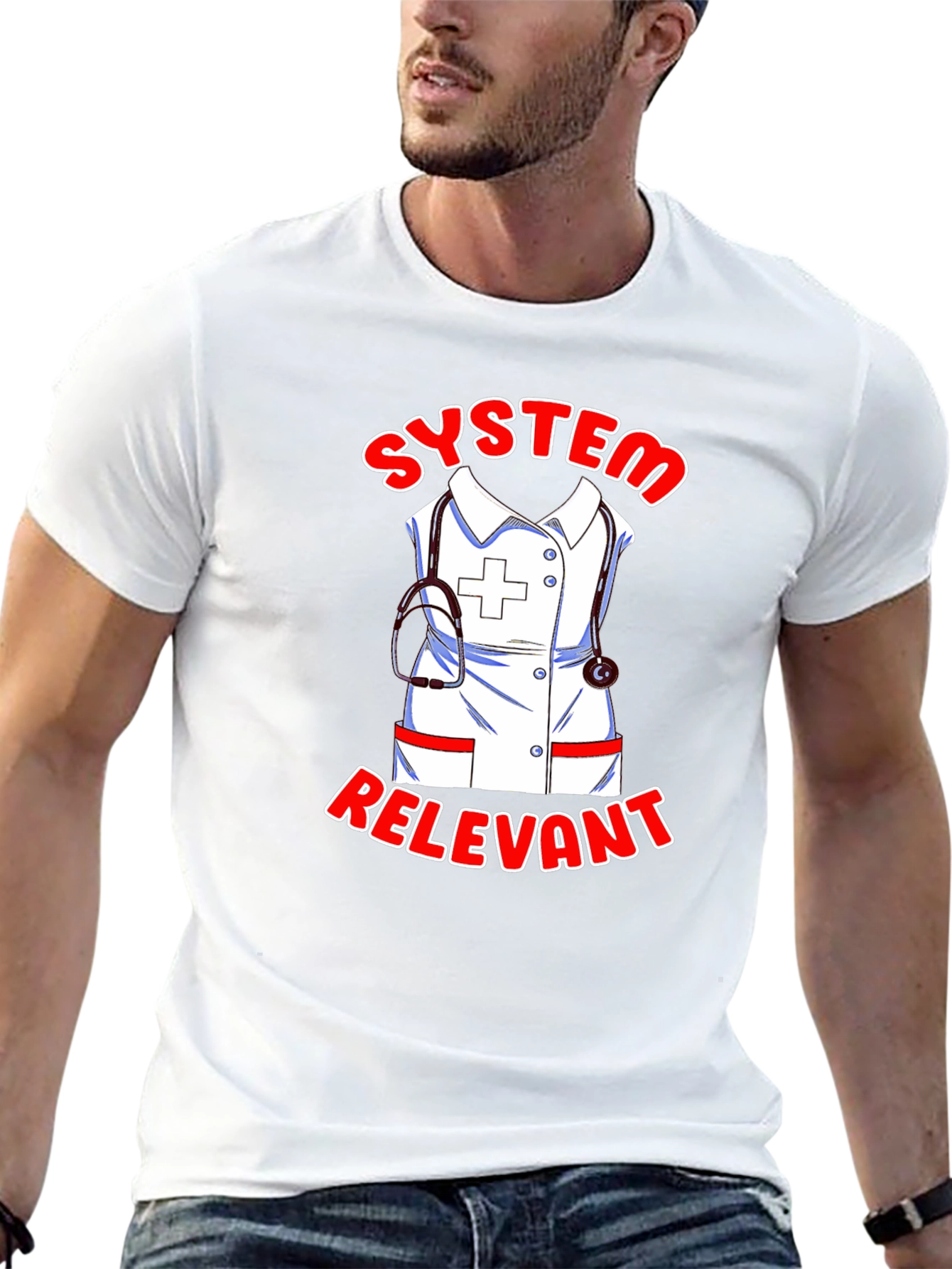 System Relevant Nurse T-Shirt - Black