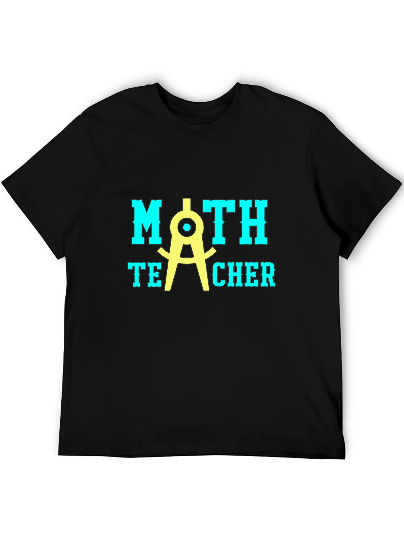 Math Teacher T-Shirt - Black Graphic Tee