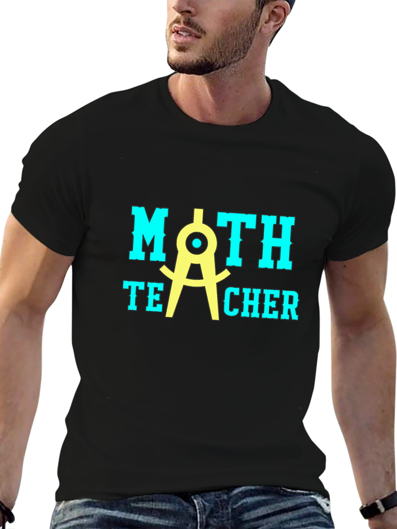 Math Teacher T-Shirt - Black Graphic Tee