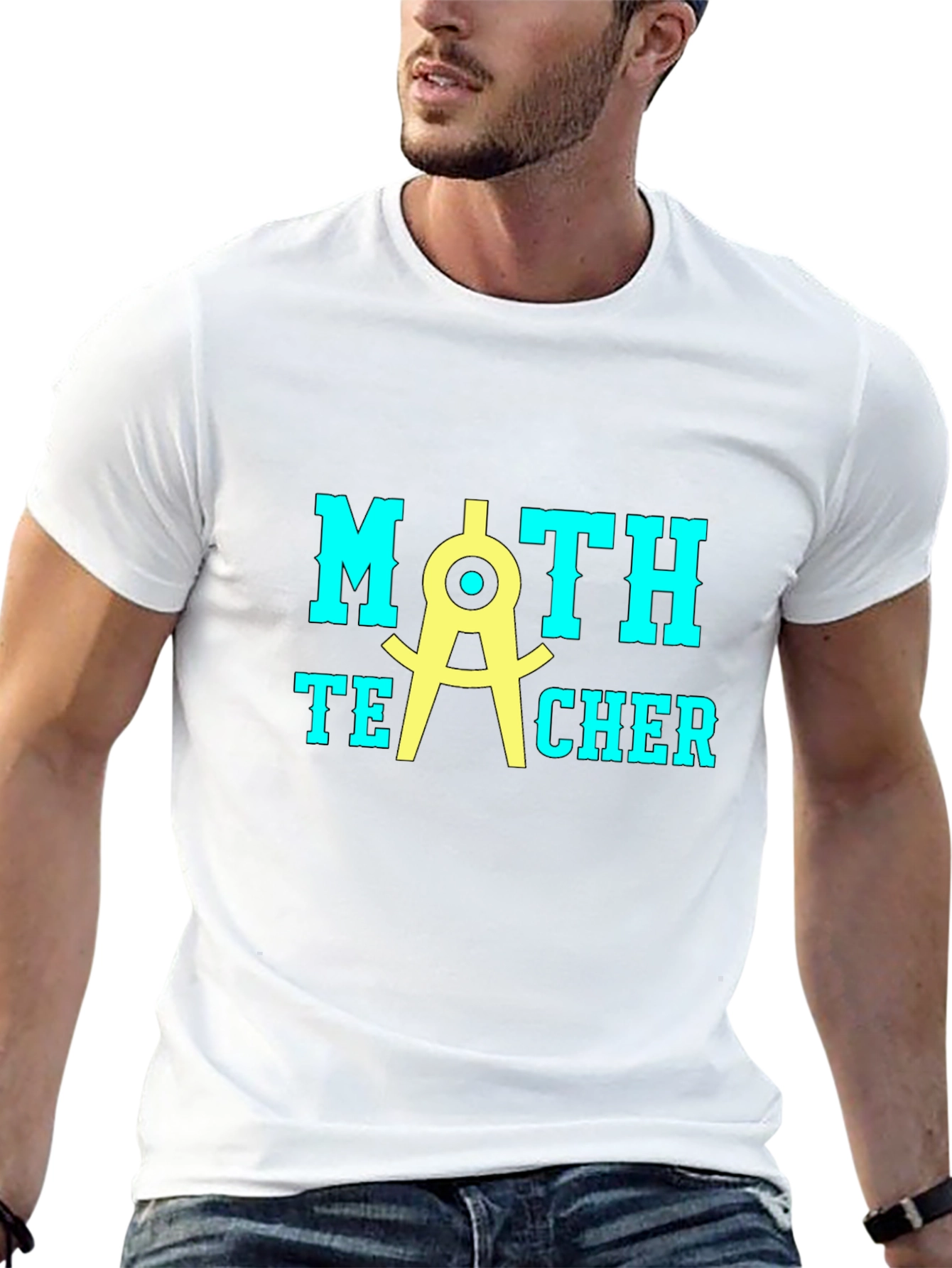 Math Teacher T-Shirt - Black Graphic Tee
