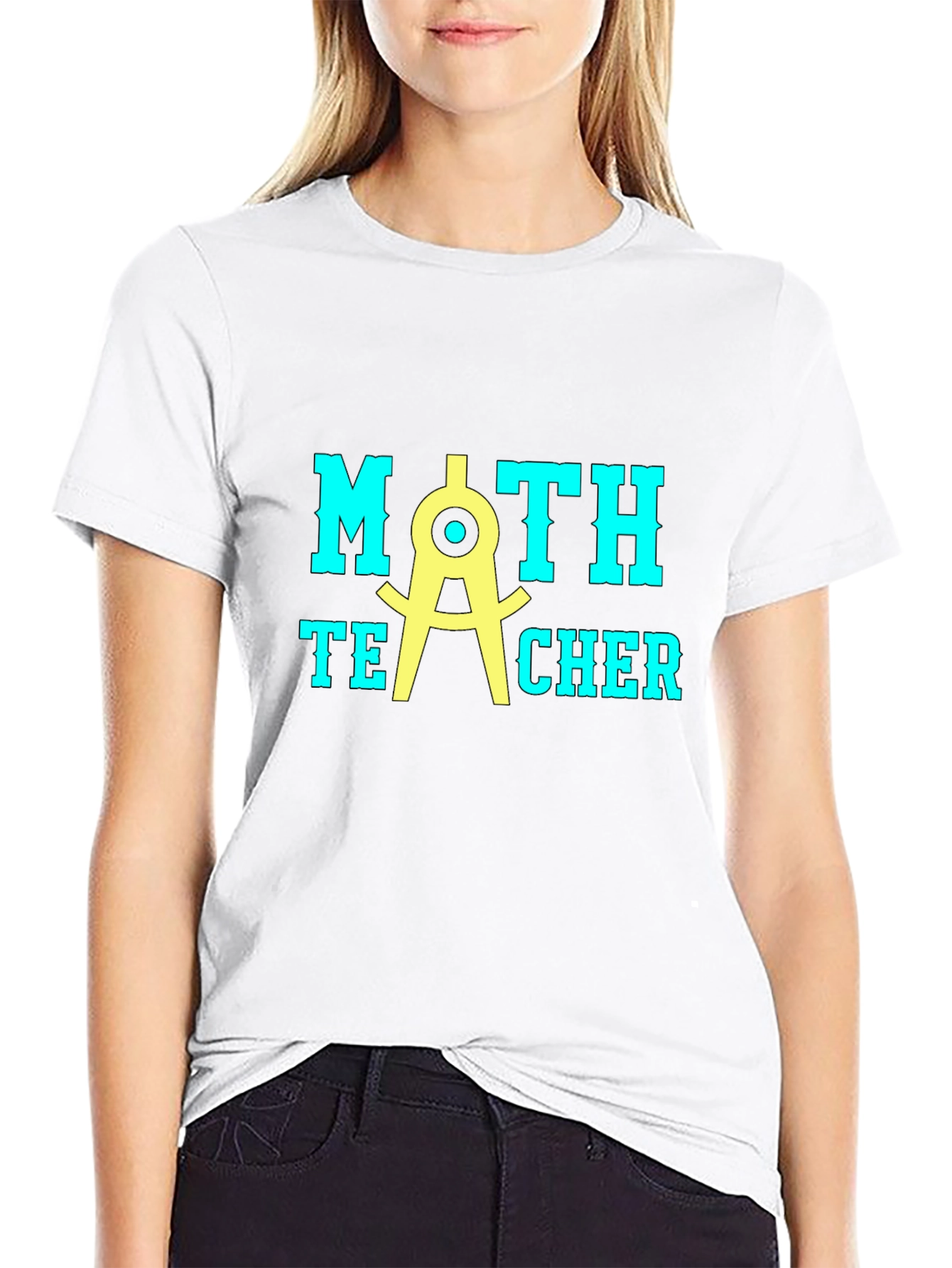 Math Teacher T-Shirt - Black Graphic Tee