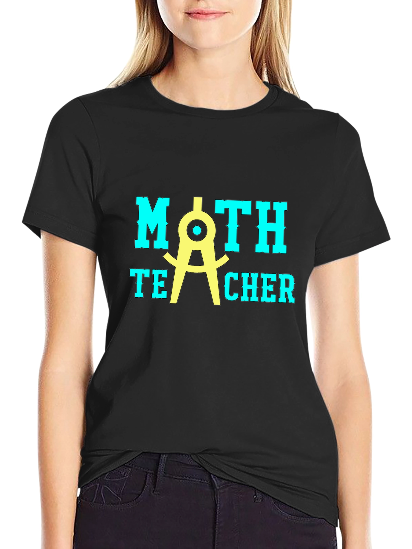 Math Teacher T-Shirt - Black Graphic Tee