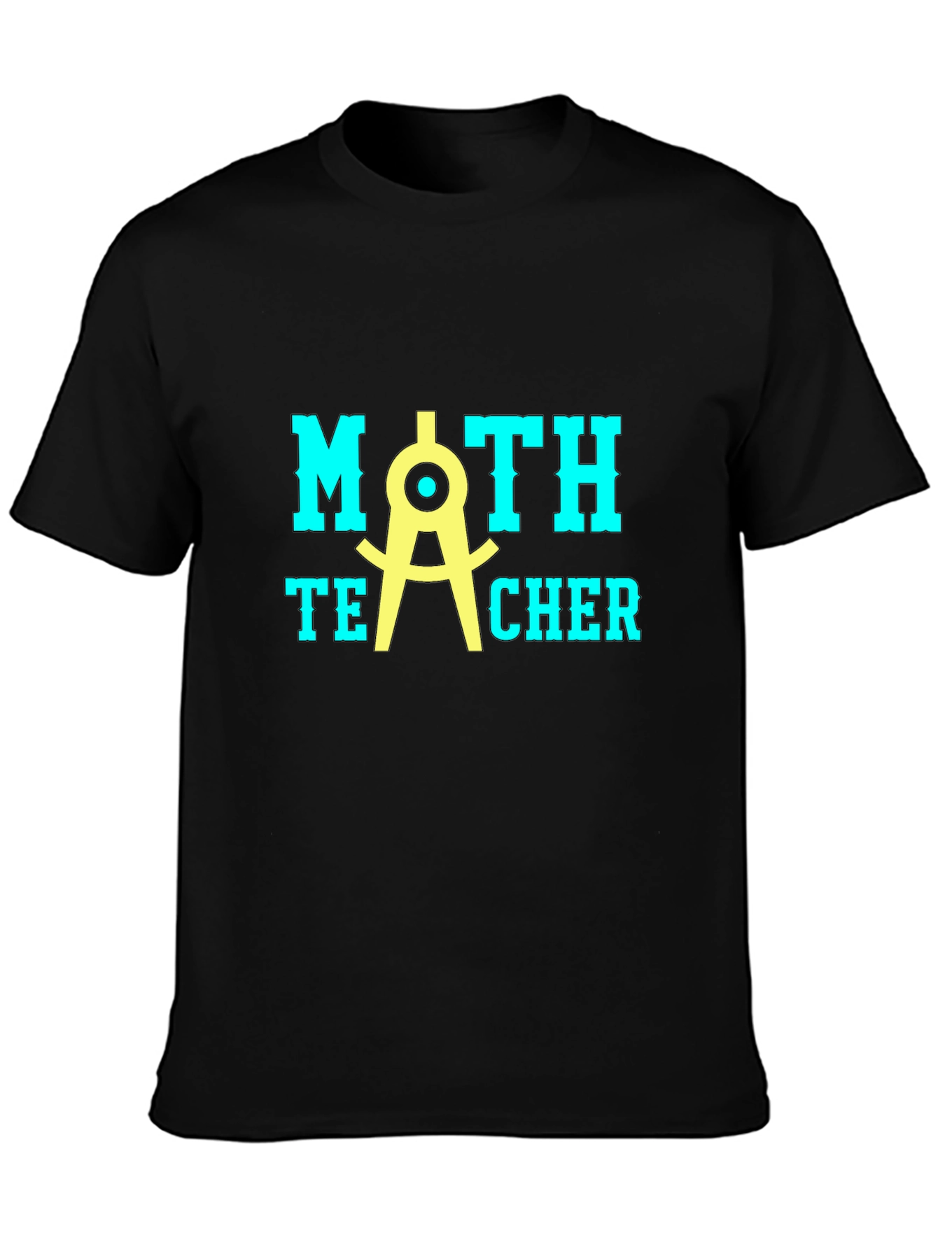 Math Teacher T-Shirt - Black Graphic Tee