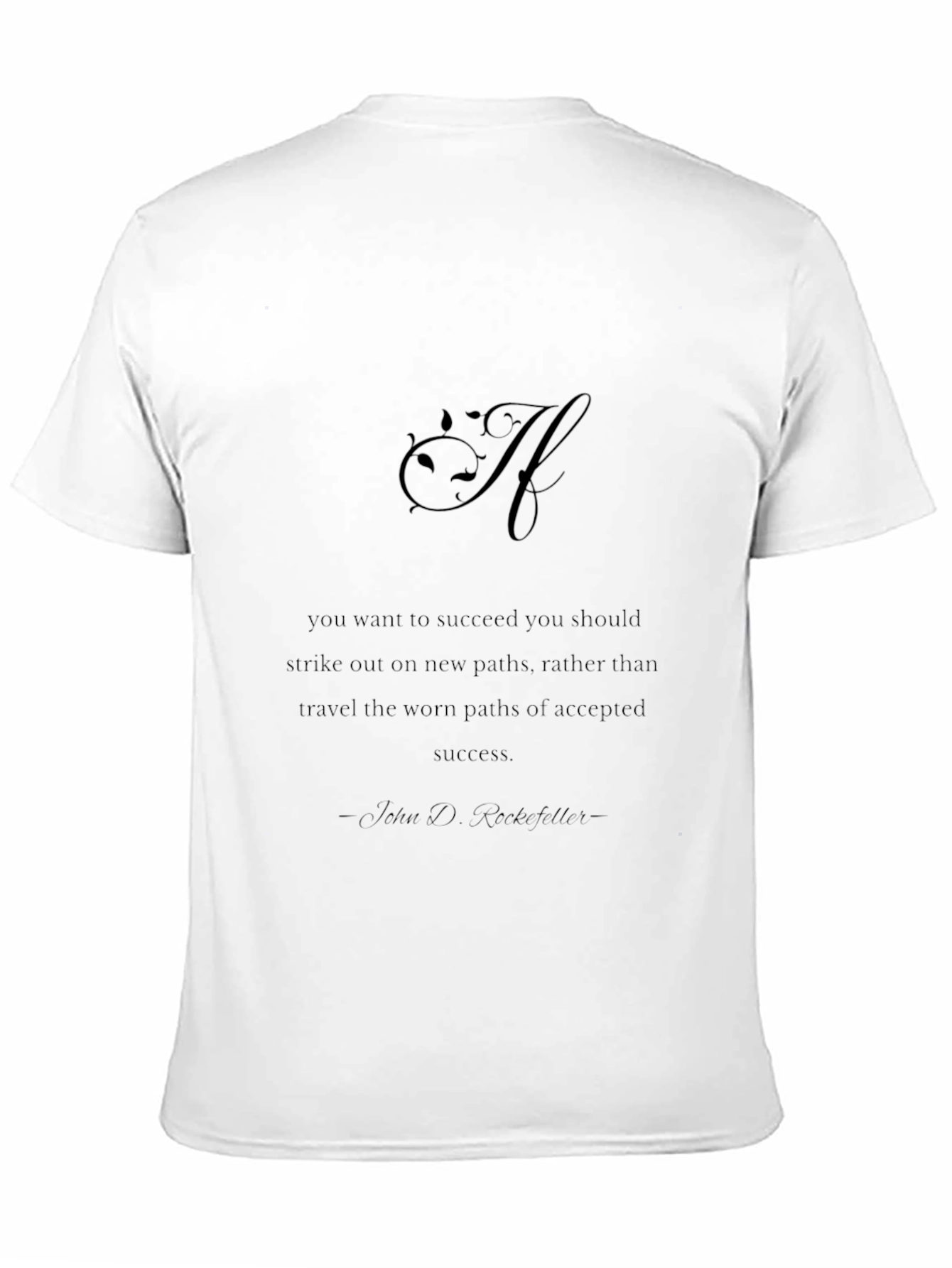 Inspirational Quote Graphic Tee - Black