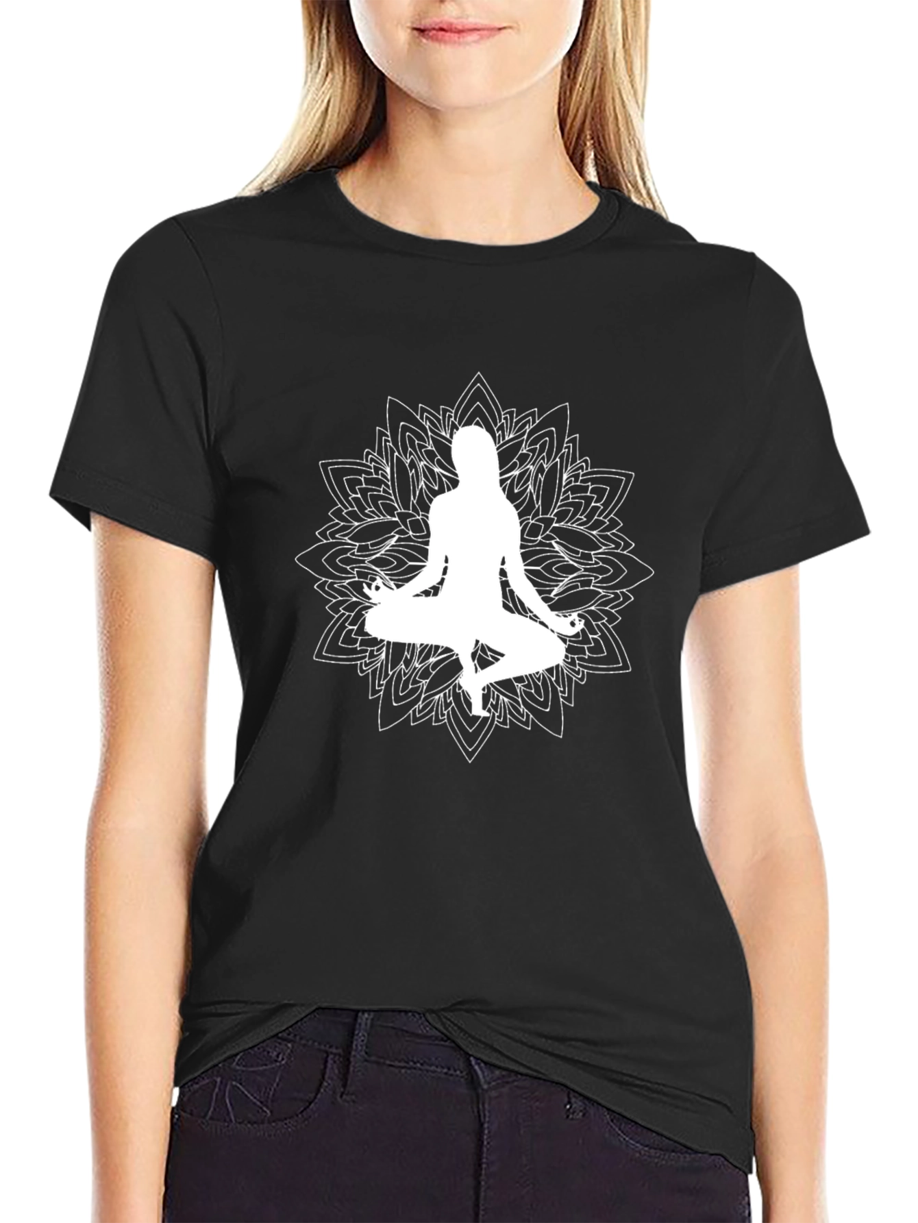 Yoga Mandala Graphic Tee - Meditate in Style