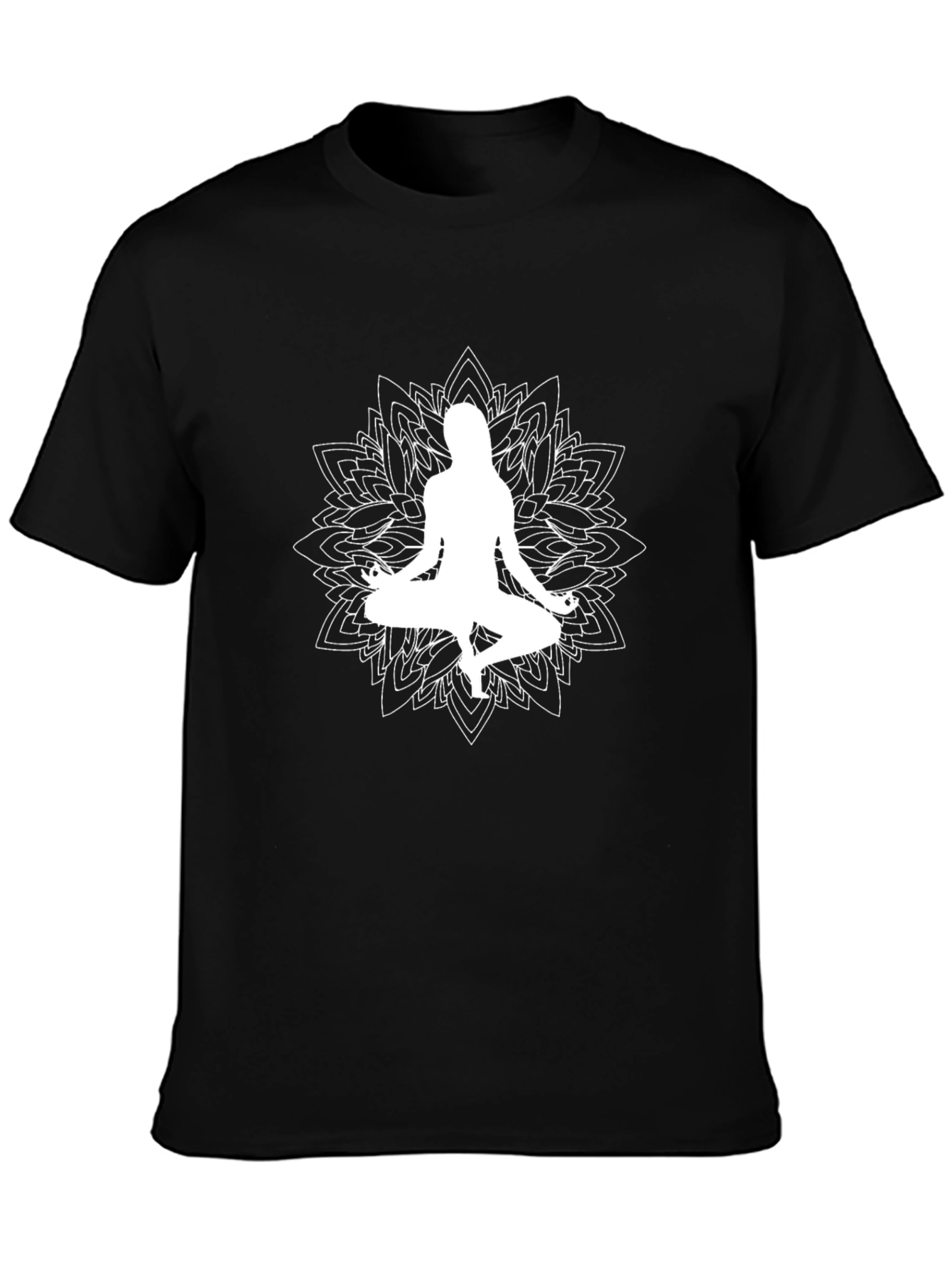 Yoga Mandala Graphic Tee - Meditate in Style