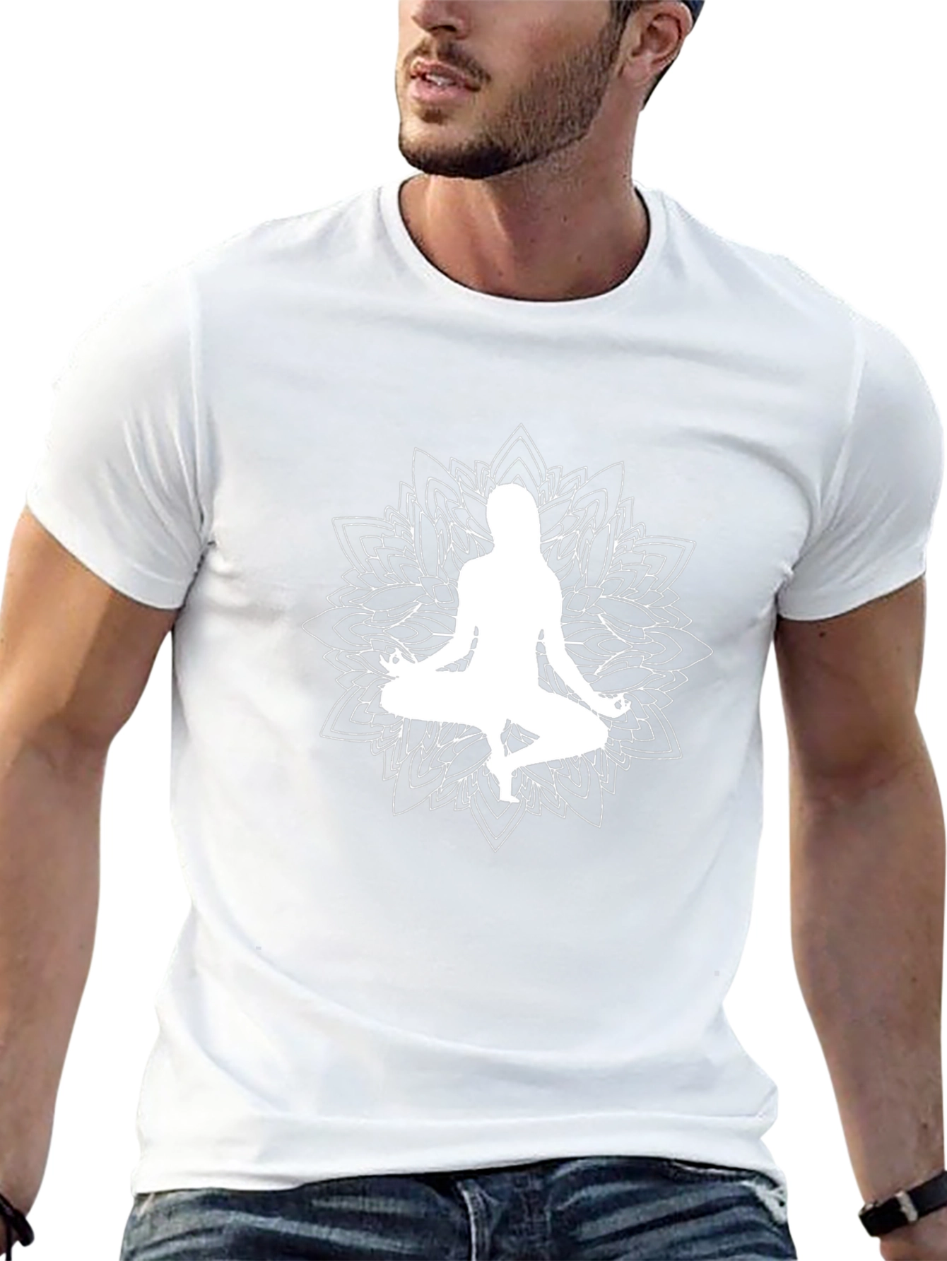 Yoga Mandala Graphic Tee - Meditate in Style