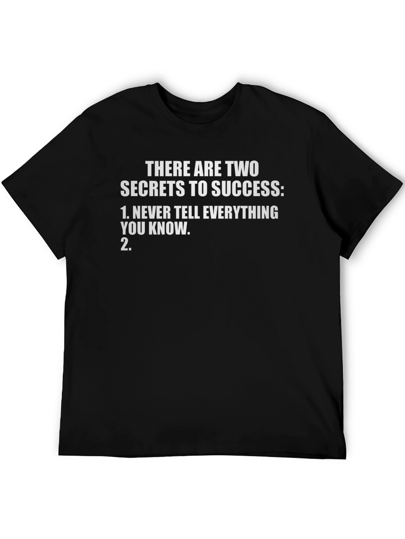Secrets to Success Graphic Tee - Black