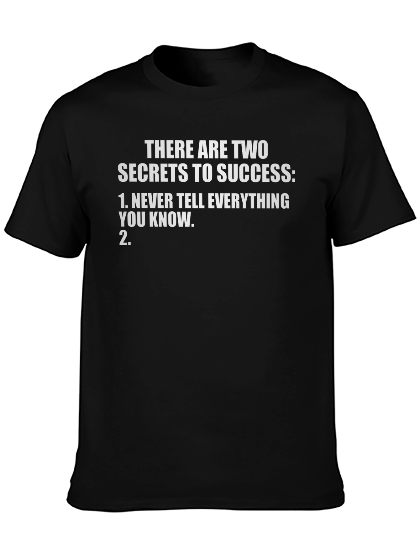 Secrets to Success Graphic Tee - Black