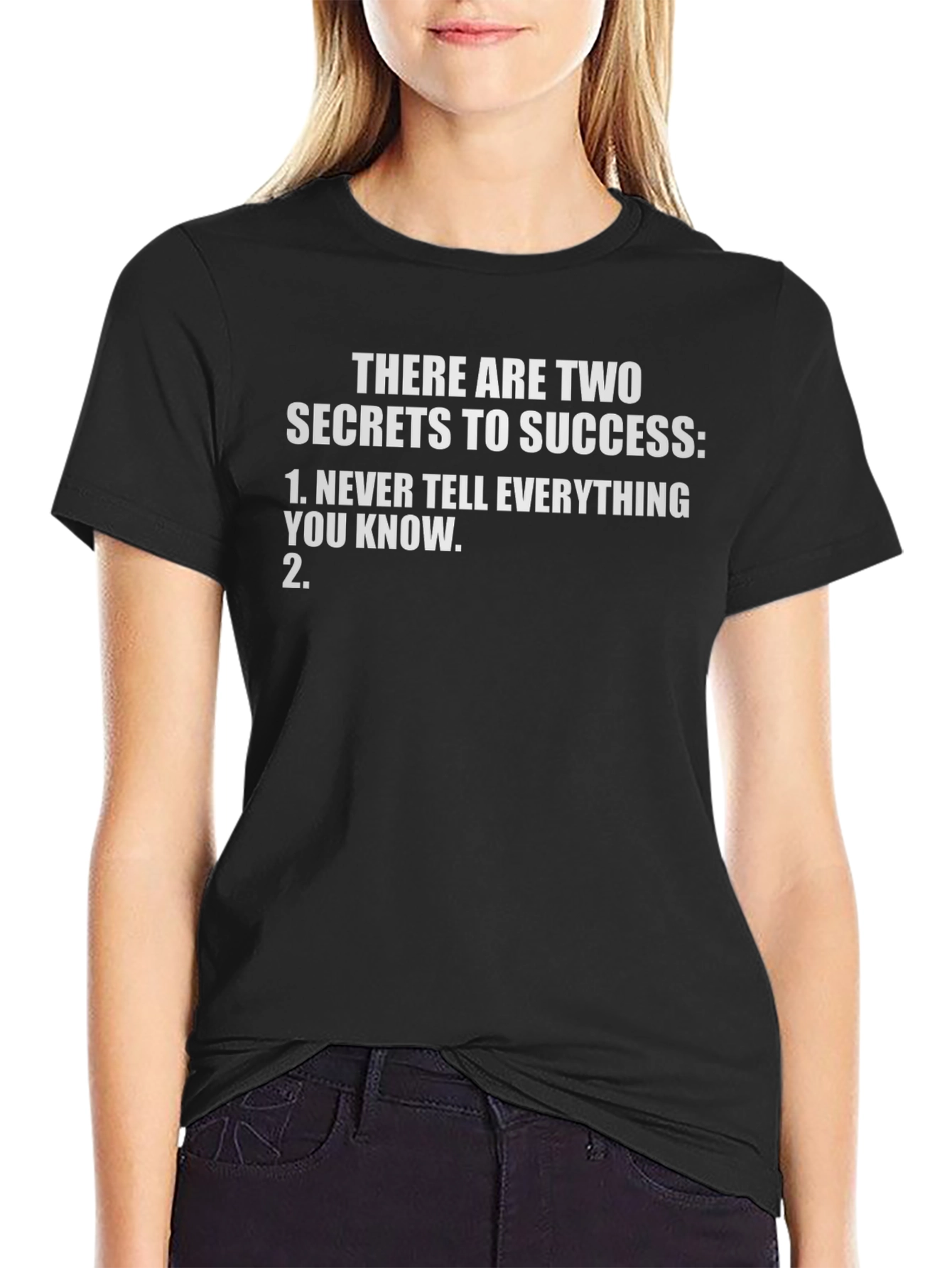 Secrets to Success Graphic Tee - Black