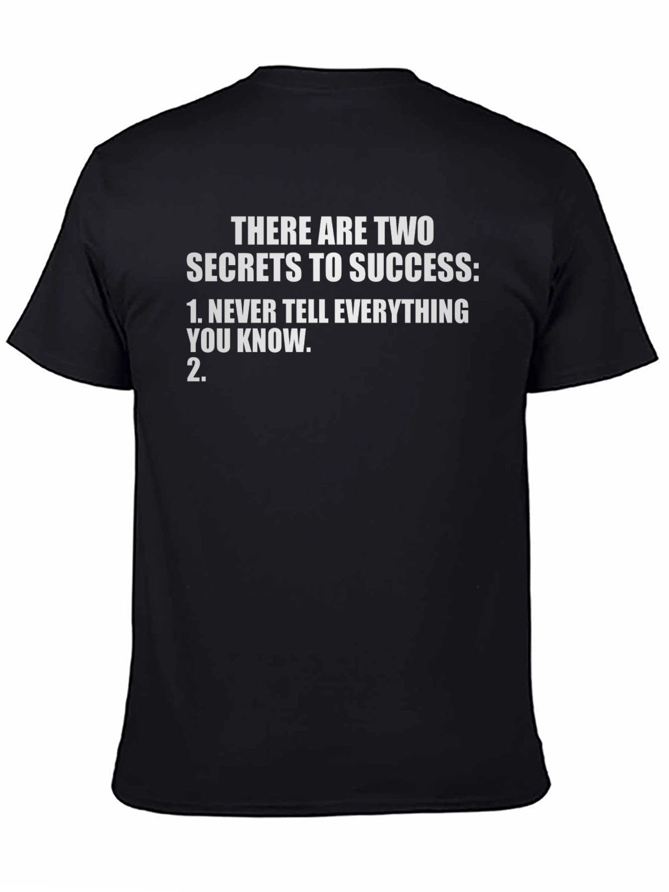 Secrets to Success Graphic Tee - Black