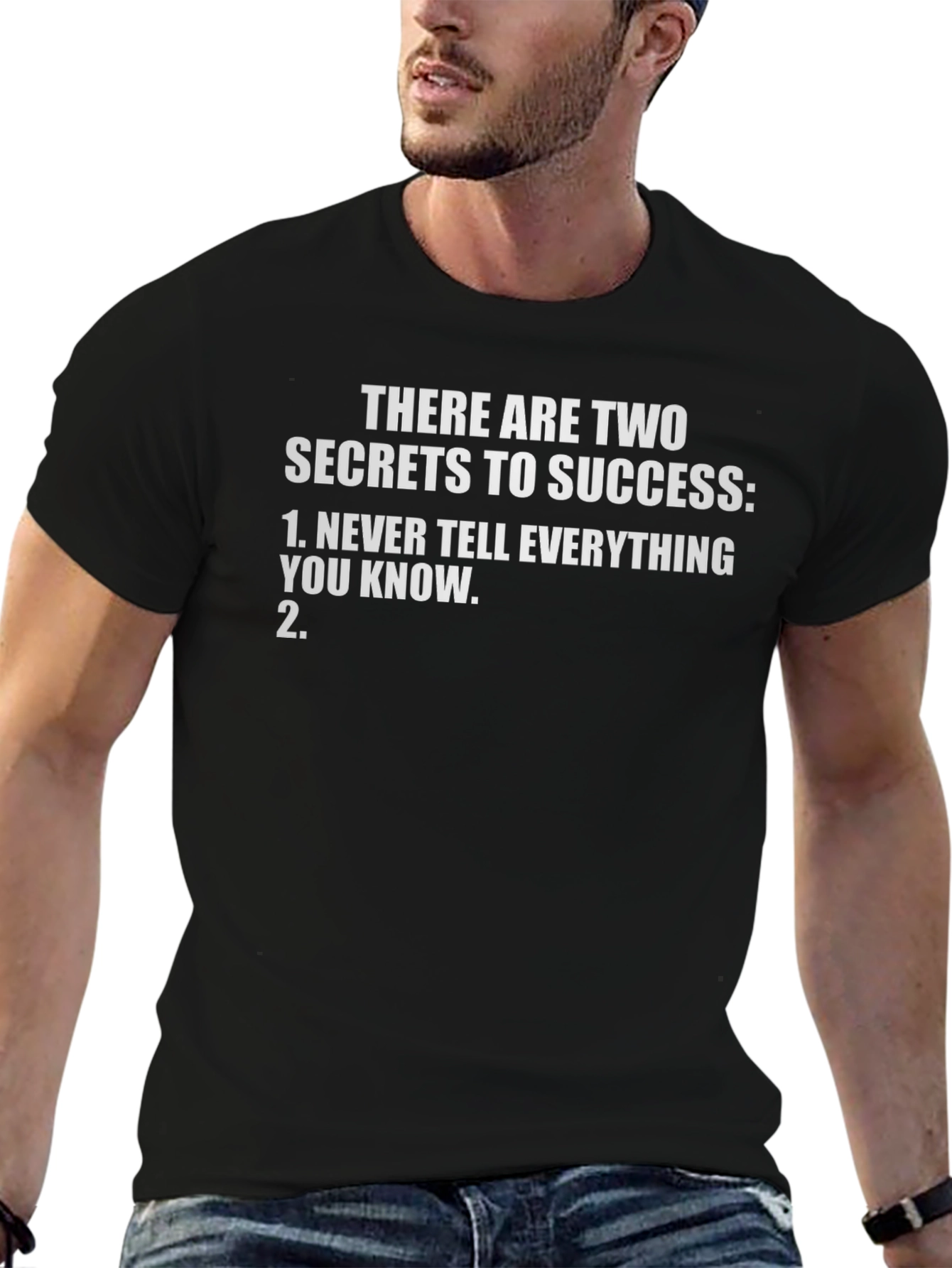 Secrets to Success Graphic Tee - Black