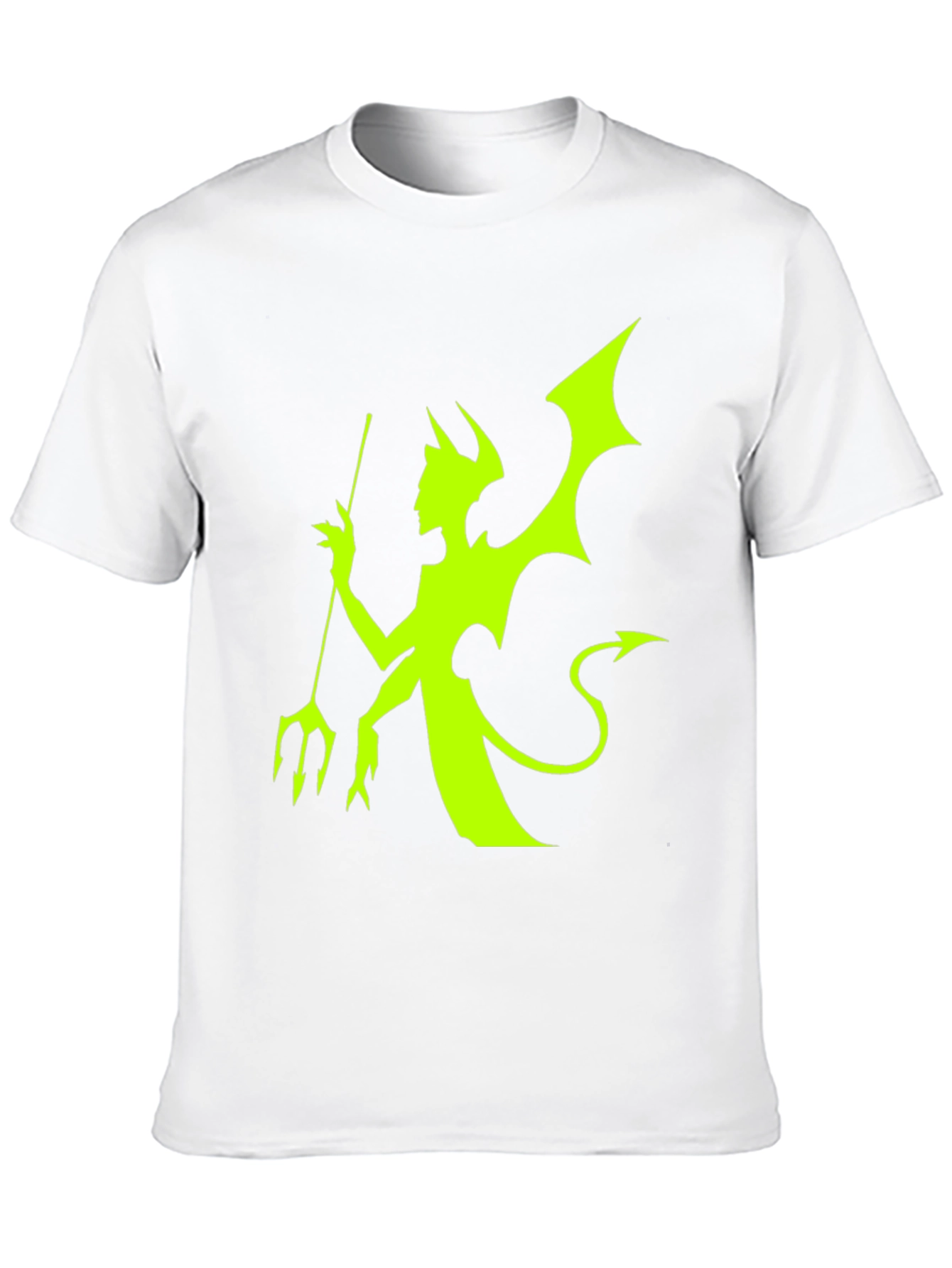 Neon Devil Graphic Black T-Shirt