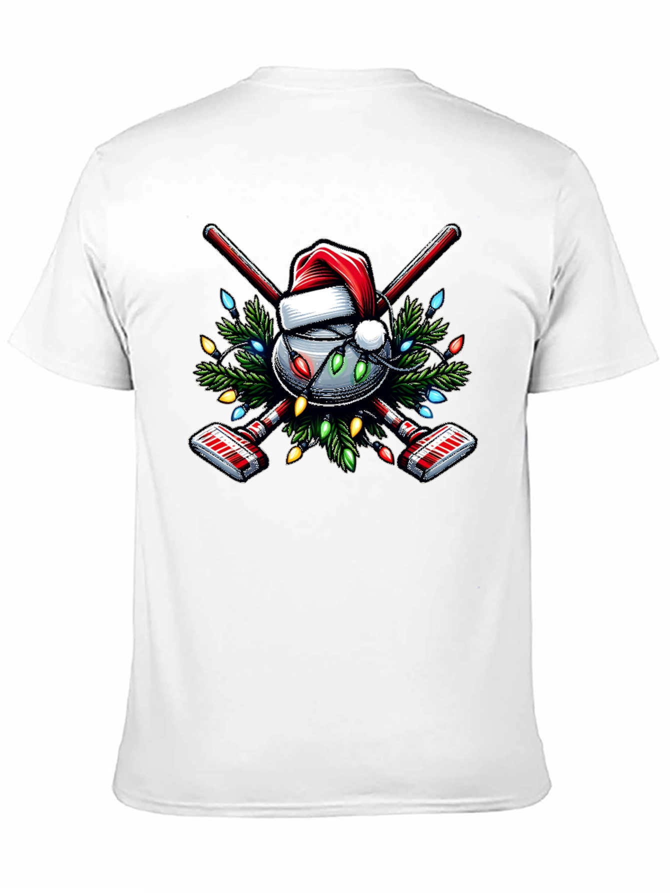 Festive Curling Christmas T-Shirt
