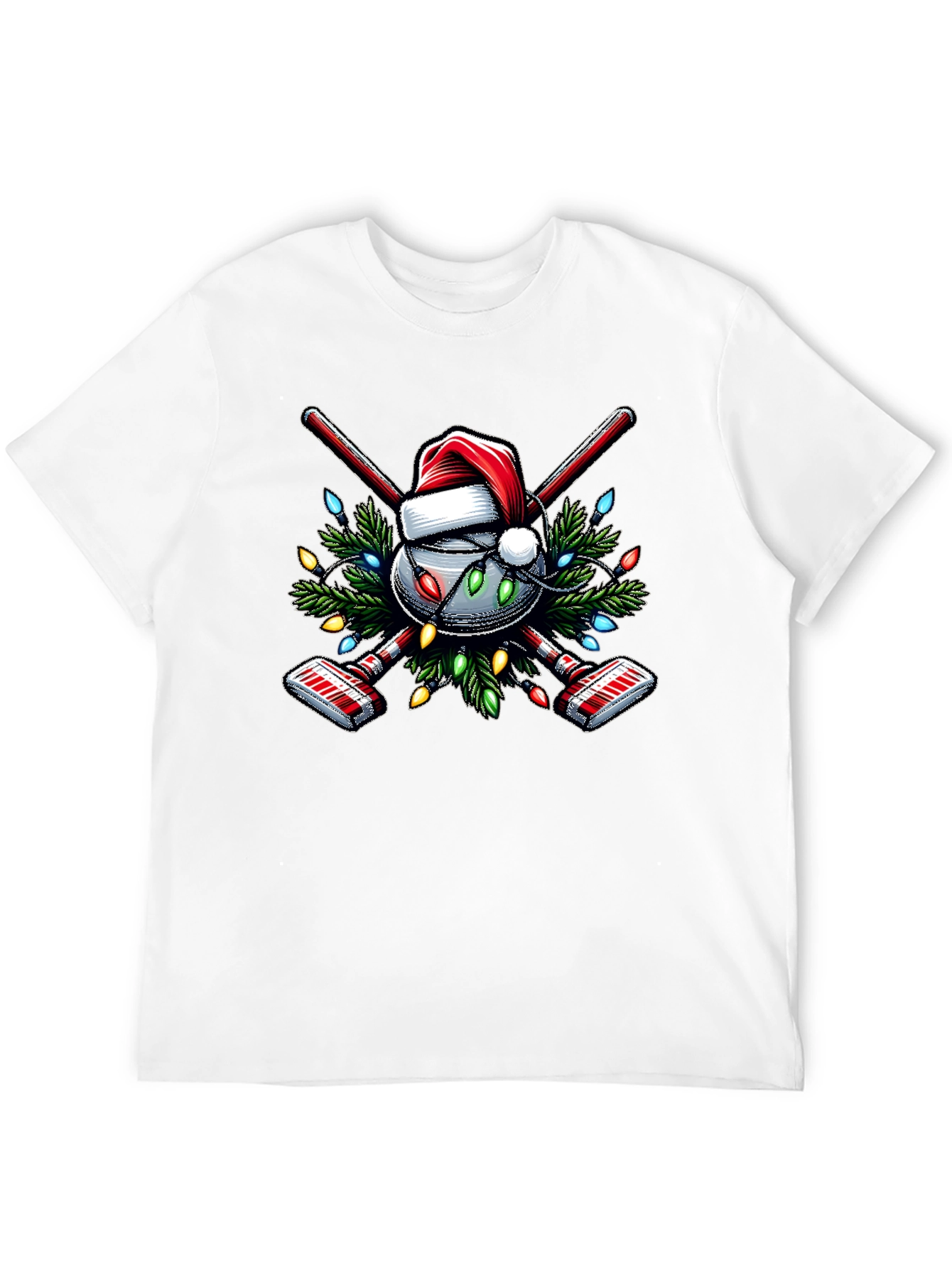 Festive Curling Christmas T-Shirt