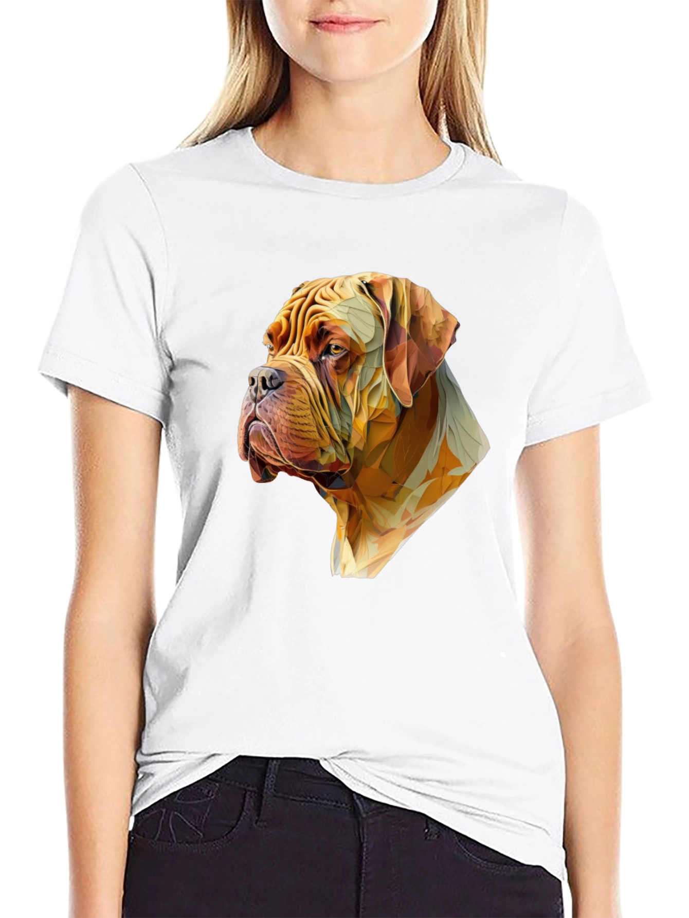 Dog Portrait Black Graphic Tee