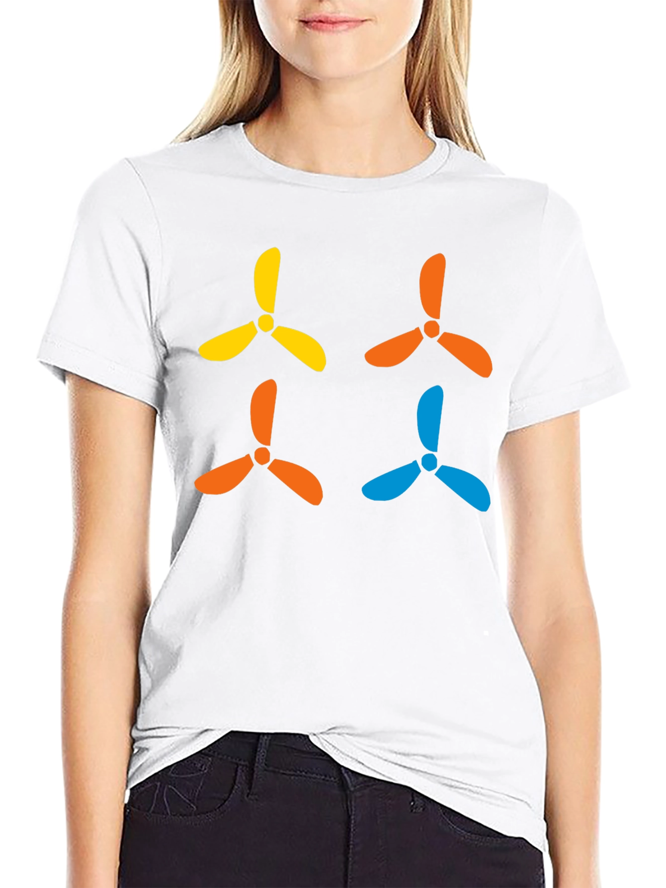 Funky Propeller T-Shirt - Black Cotton Tee