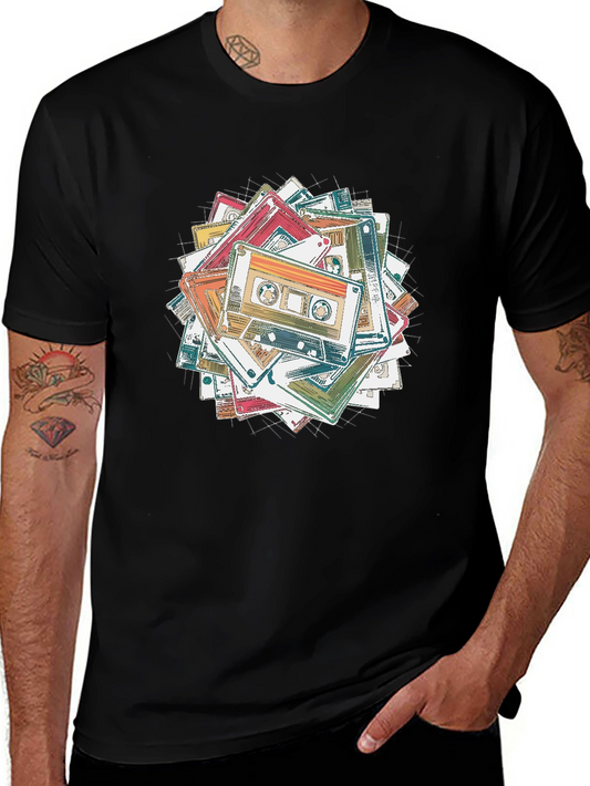 Retro Cassette Tape T-Shirt - Vintage Music Lover Tee
