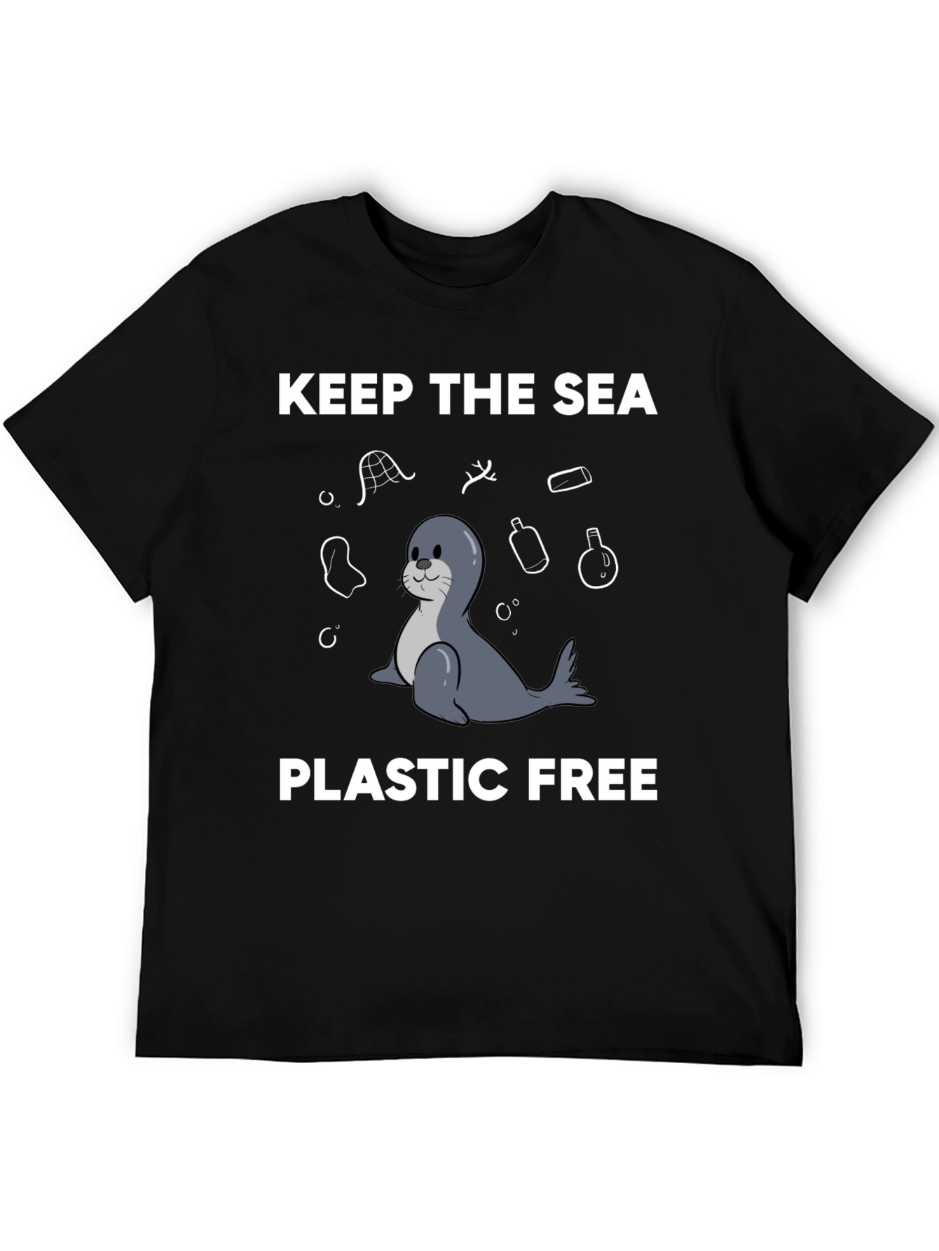 Keep the Sea Plastic Free T-Shirt - Seal Design